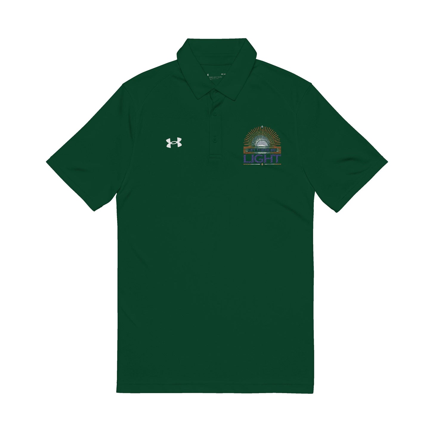 Let There Be Light Under Armour® Men's Polo Shirt - The Shield of Light