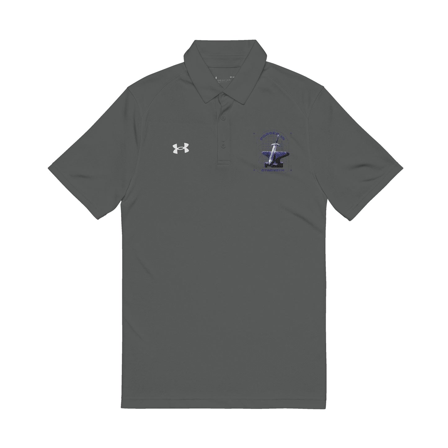 "Forged In Strength" Under Armour® Men's Polo Shirt - The Shield of Light