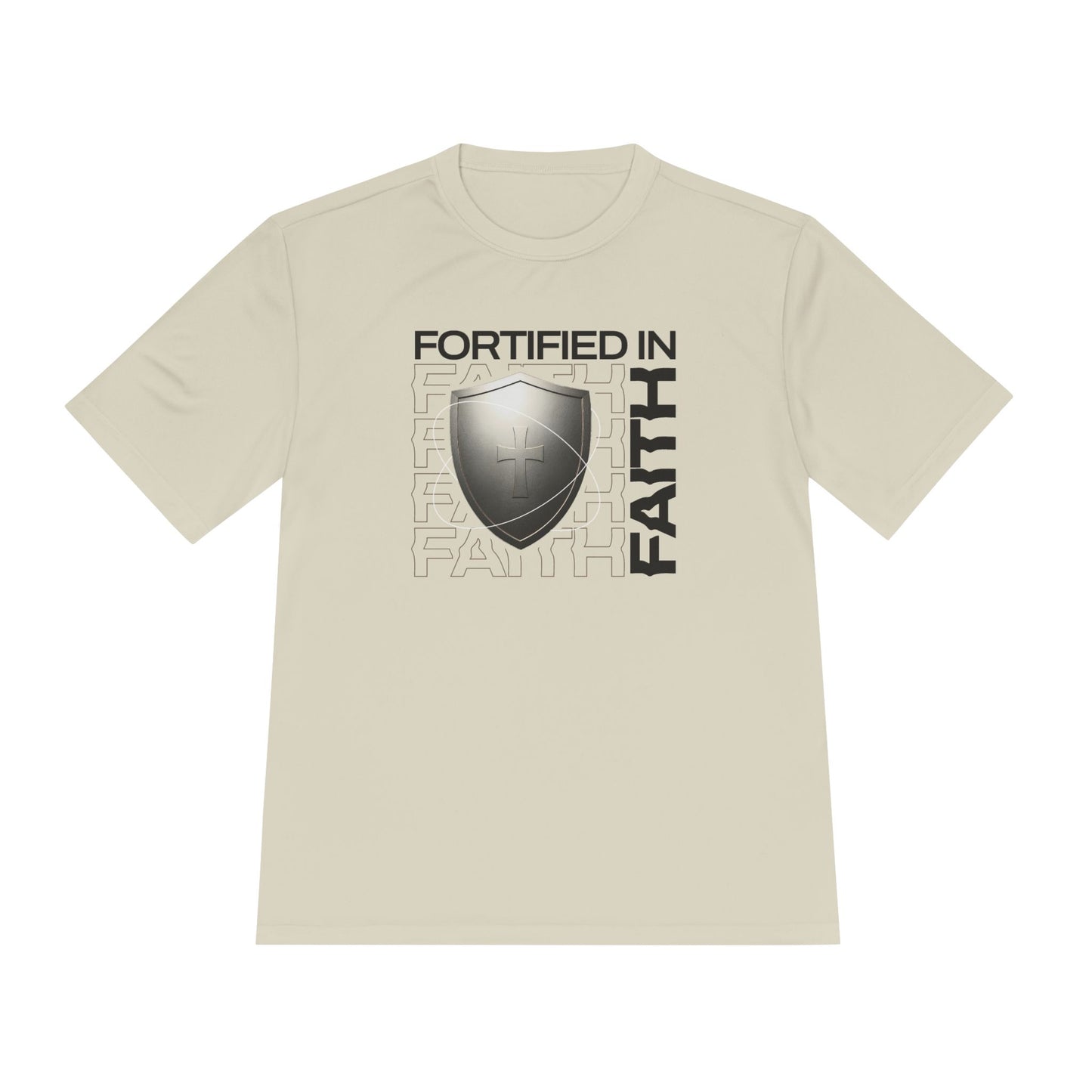 "Fortified In Faith " Unisex Moisture Wicking Tee - The Shield of Light