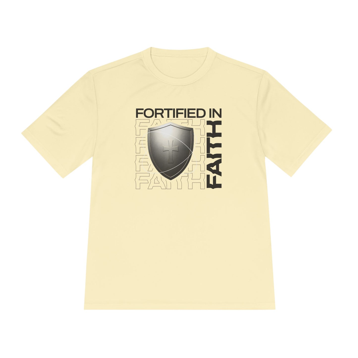 "Fortified In Faith " Unisex Moisture Wicking Tee - The Shield of Light