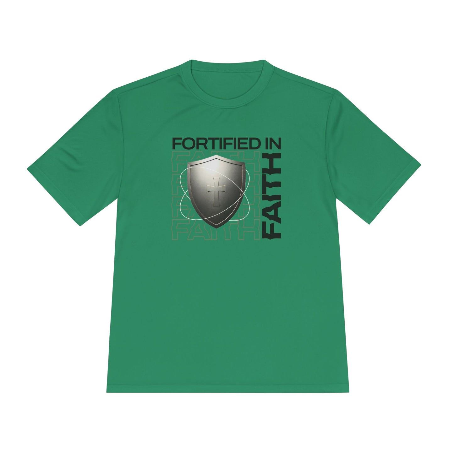 "Fortified In Faith " Unisex Moisture Wicking Tee - The Shield of Light