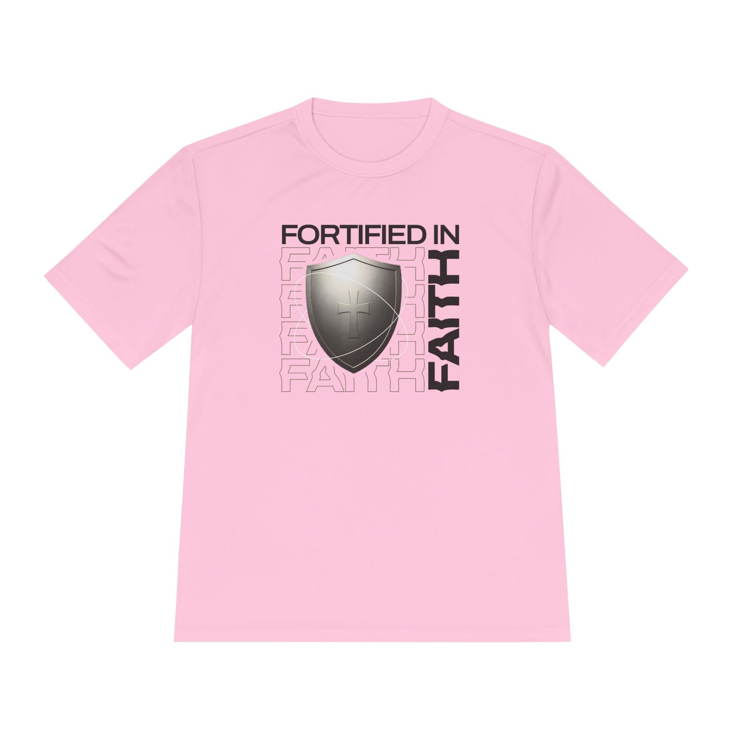 "Fortified In Faith " Unisex Moisture Wicking Tee - The Shield of Light