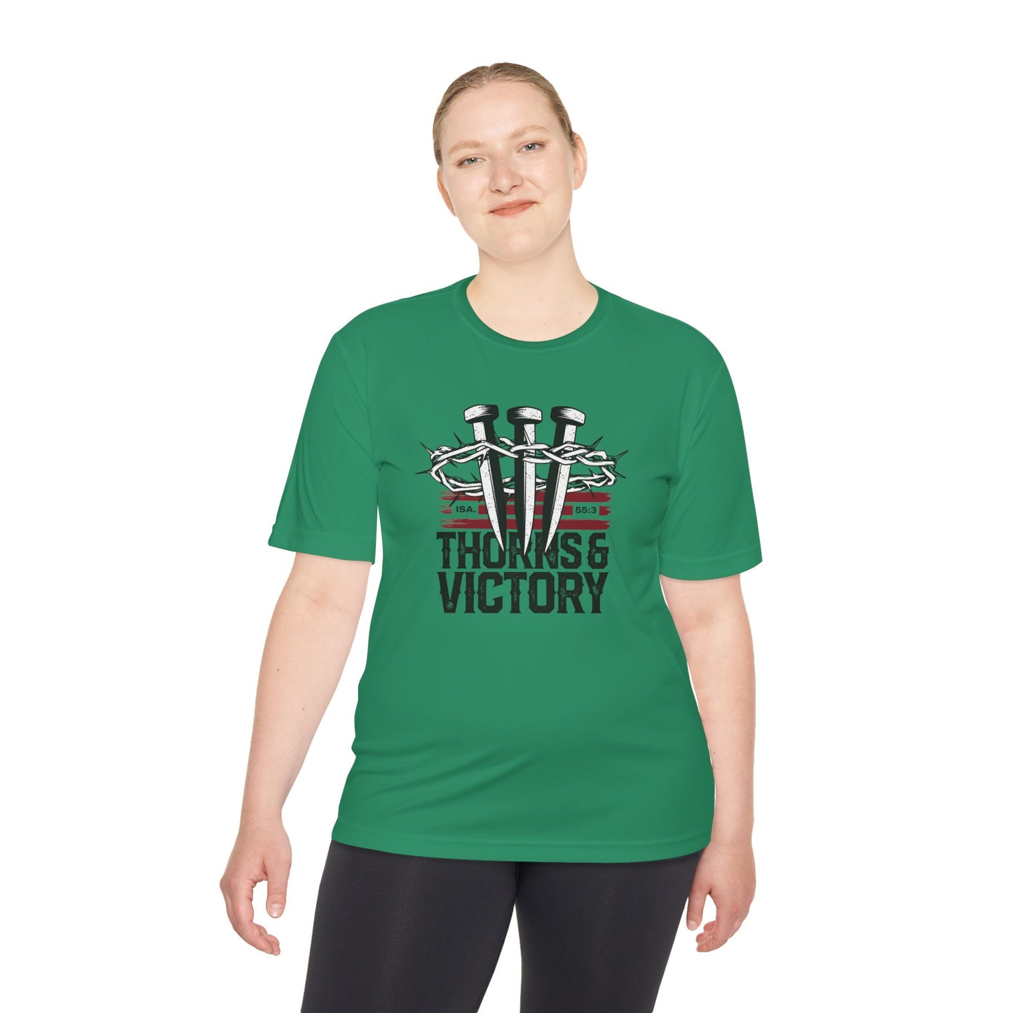 "Thorns & Victory" Unisex Moisture Wicking Tee - The Shield of Light