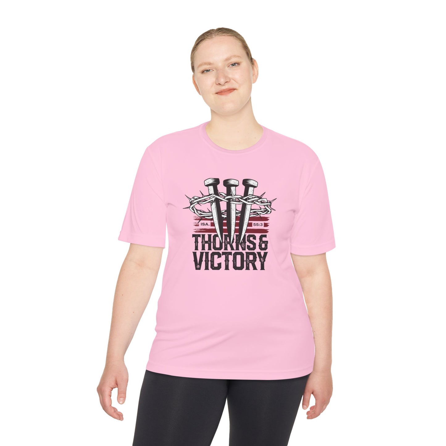 "Thorns & Victory" Unisex Moisture Wicking Tee - The Shield of Light