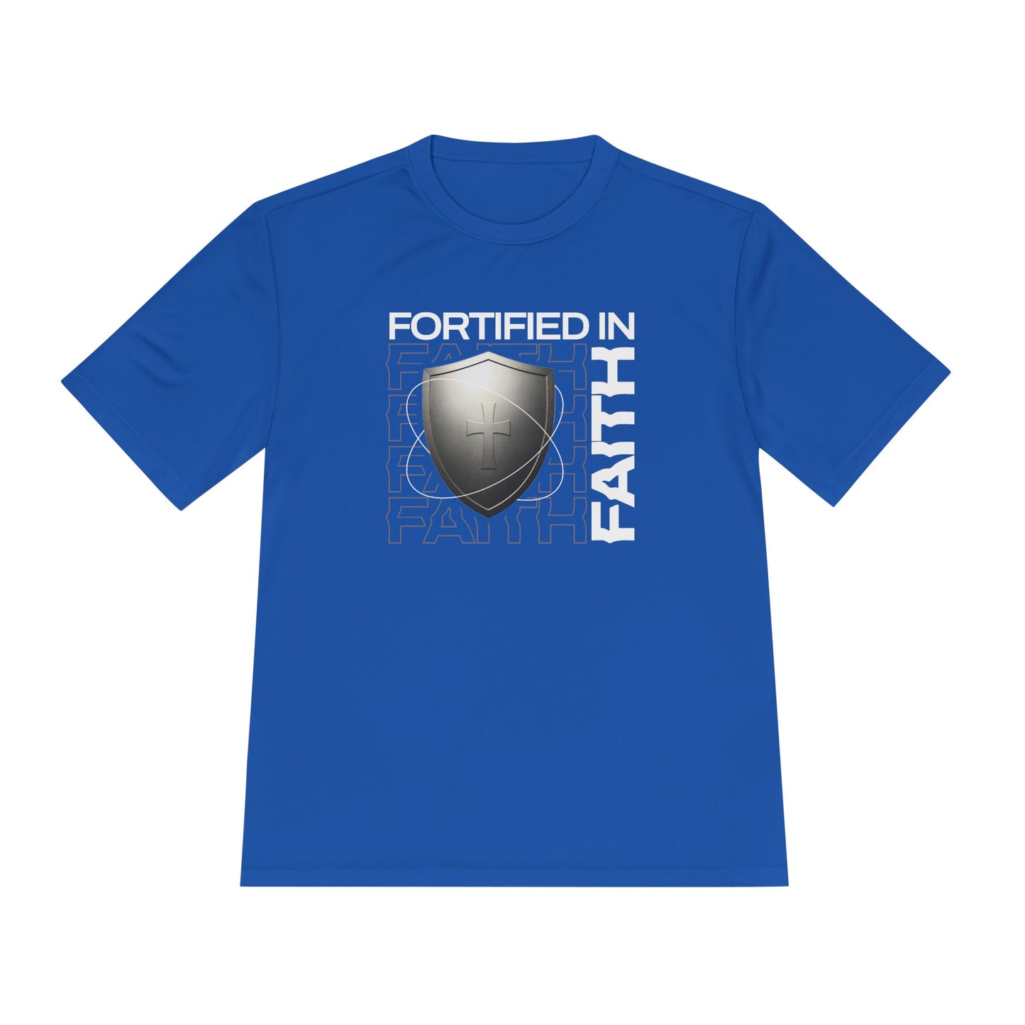 "Fortified In Faith " Unisex Moisture Wicking Tee - The Shield of Light