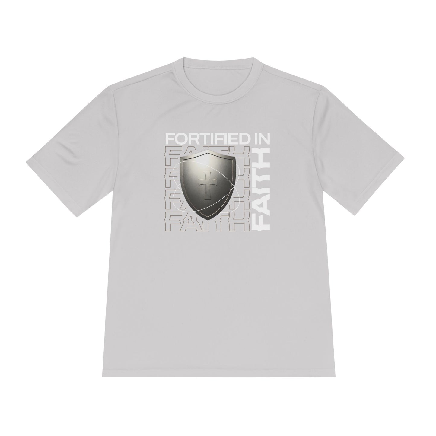 "Fortified In Faith " Unisex Moisture Wicking Tee - The Shield of Light