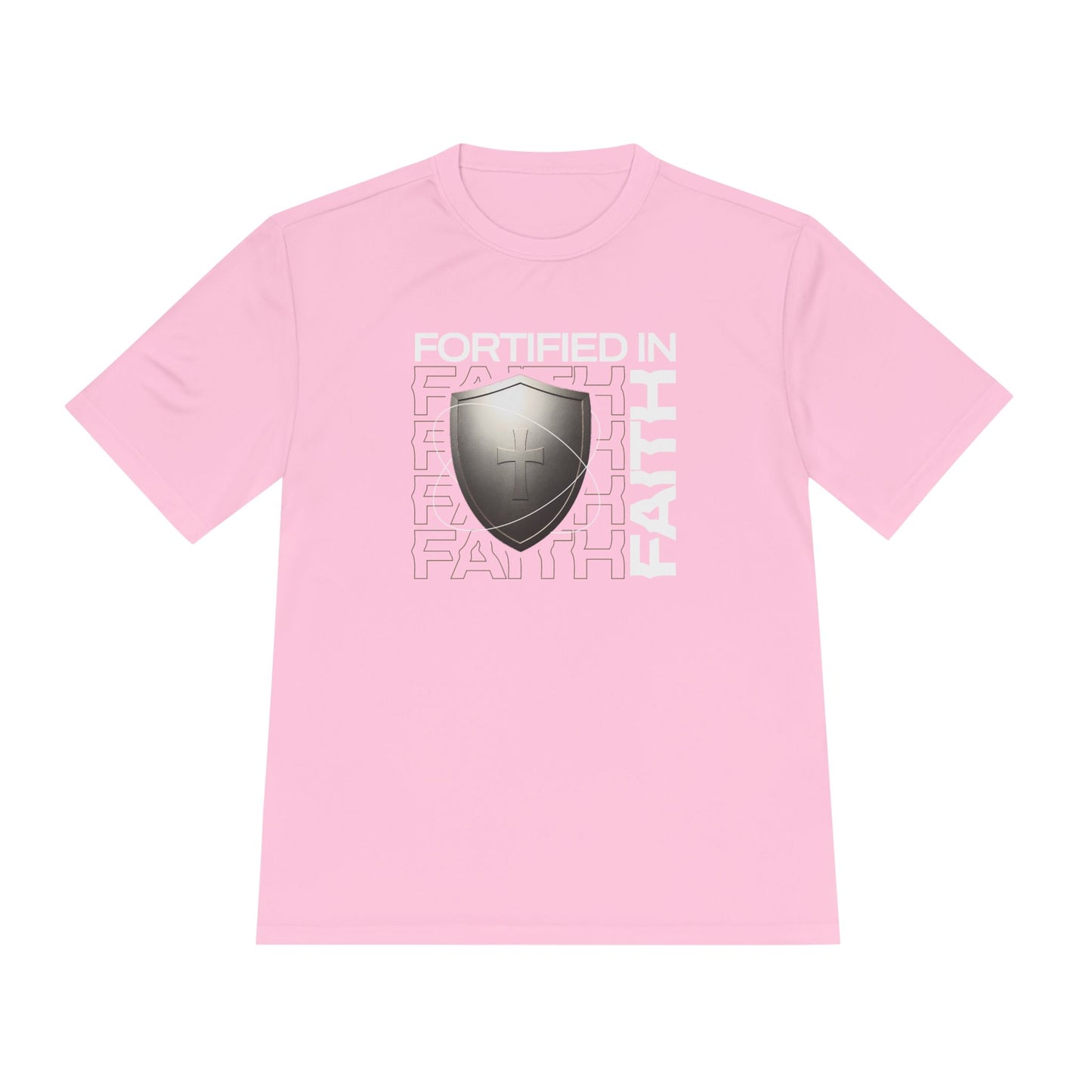 "Fortified In Faith " Unisex Moisture Wicking Tee - The Shield of Light