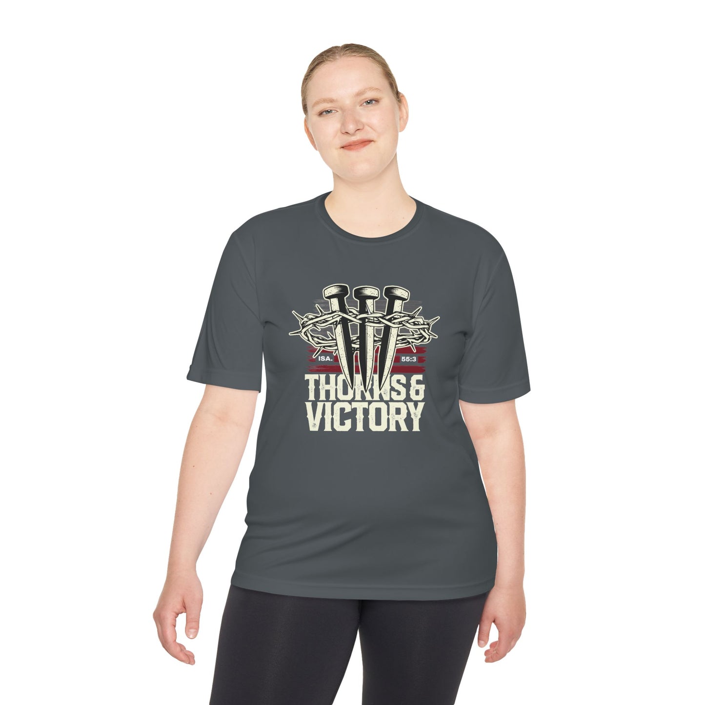 "Thorns & Victory" Unisex Moisture Wicking Tee - The Shield of Light