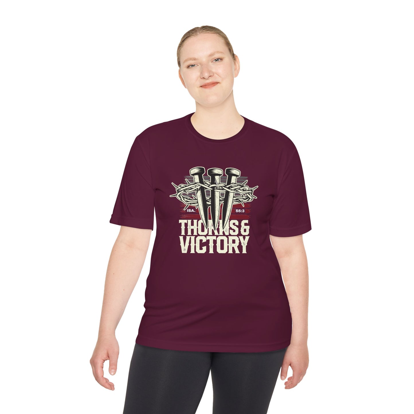 "Thorns & Victory" Unisex Moisture Wicking Tee - The Shield of Light