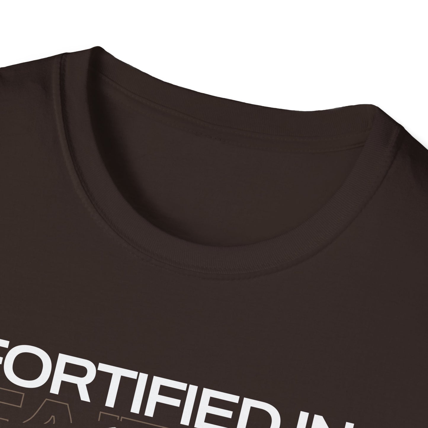 "Fortified In Faith " Unisex Softstyle T-Shirt - The Shield of Light
