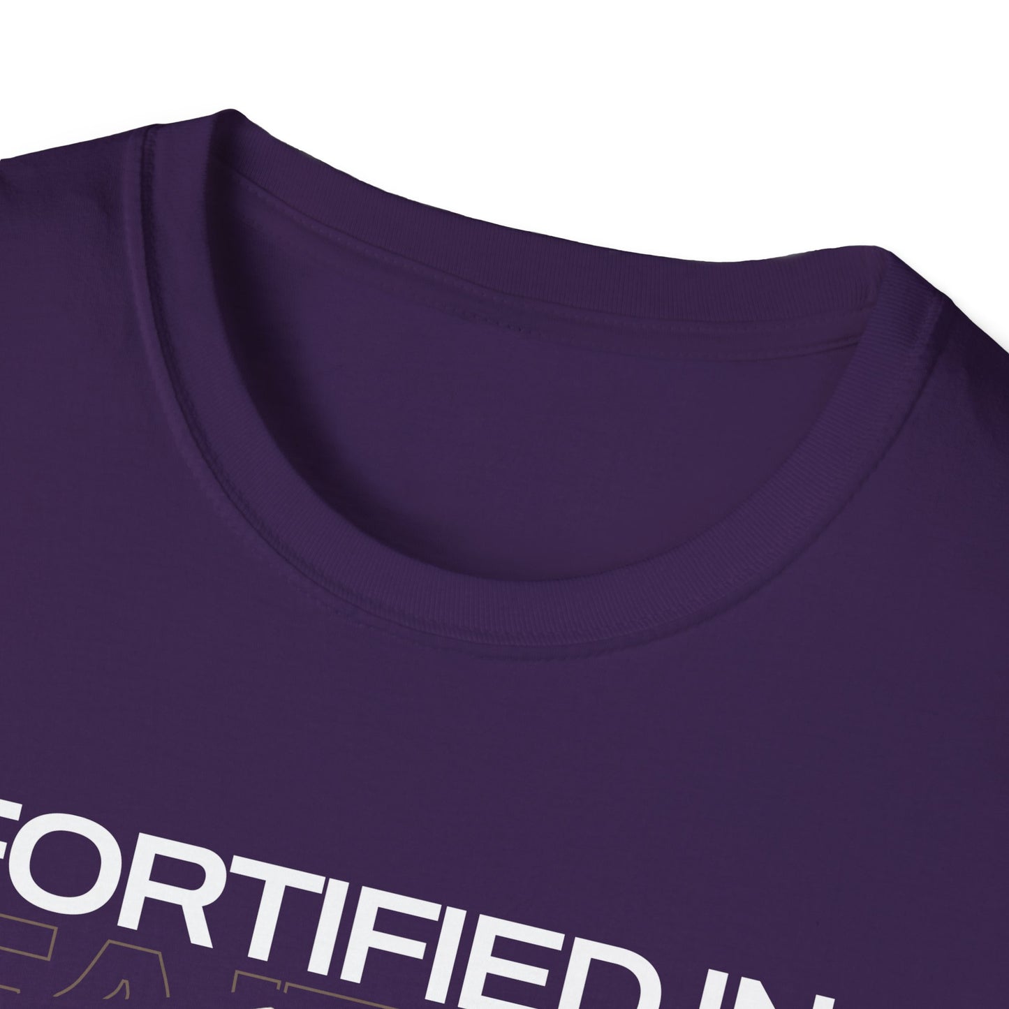 "Fortified In Faith " Unisex Softstyle T-Shirt - The Shield of Light