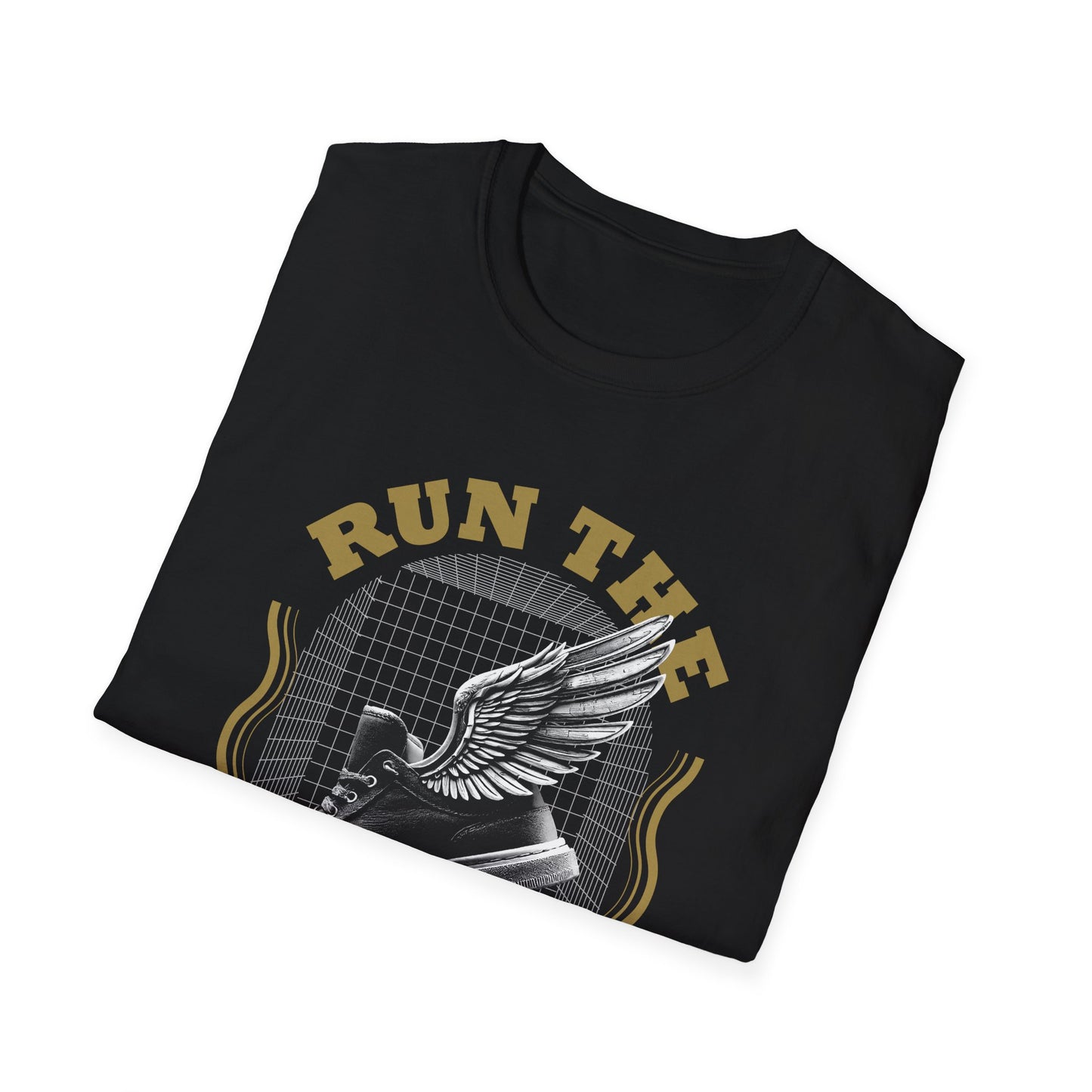 "Run The Race " Unisex Softstyle T-Shirt - The Shield of Light