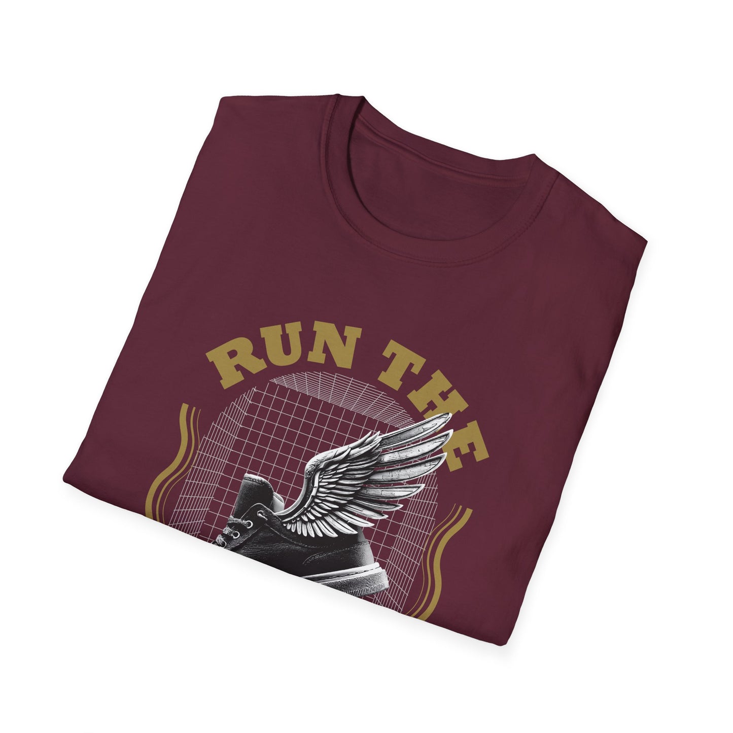 "Run The Race " Unisex Softstyle T-Shirt - The Shield of Light