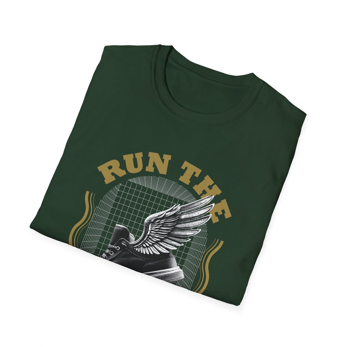 "Run The Race " Unisex Softstyle T-Shirt - The Shield of Light