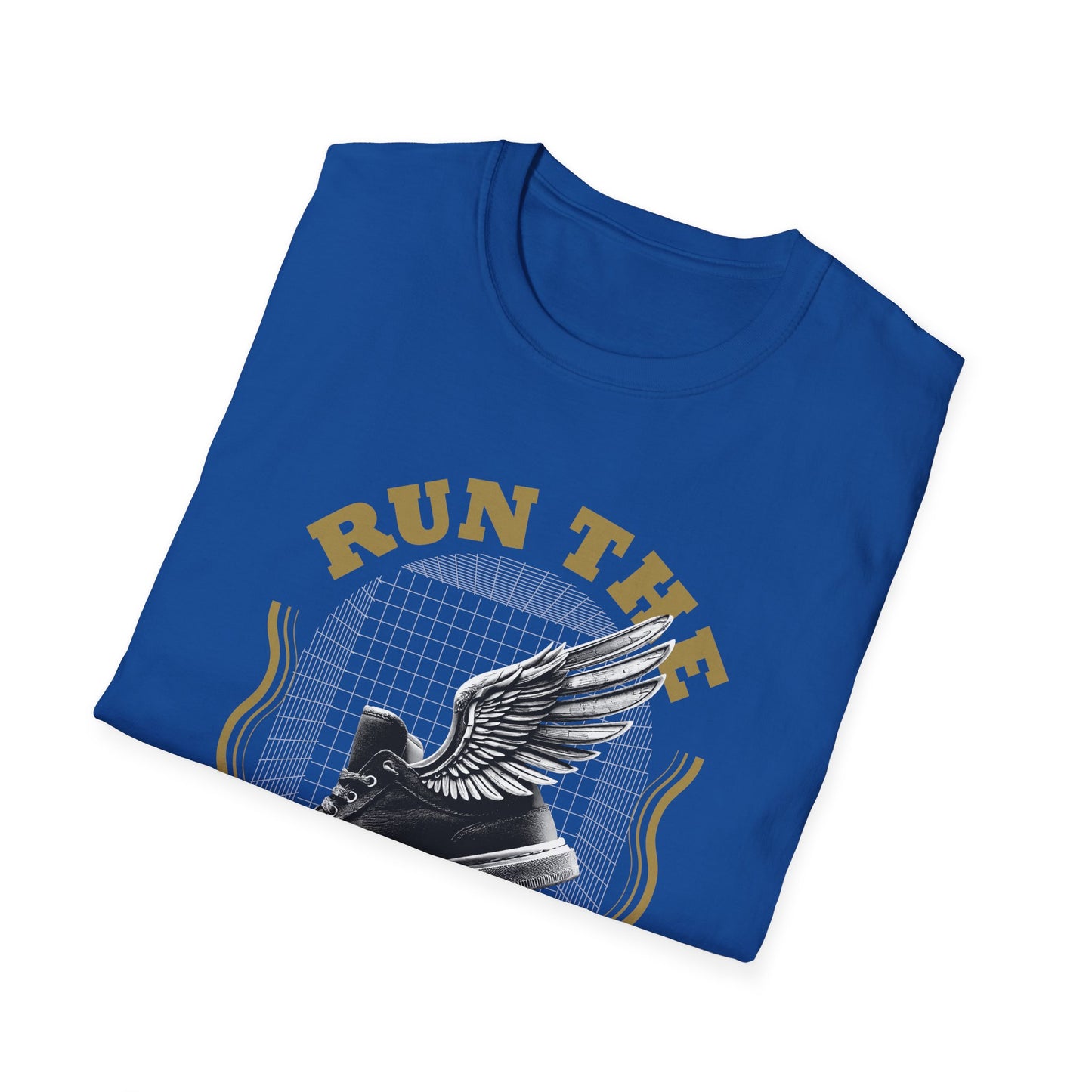 "Run The Race " Unisex Softstyle T-Shirt - The Shield of Light