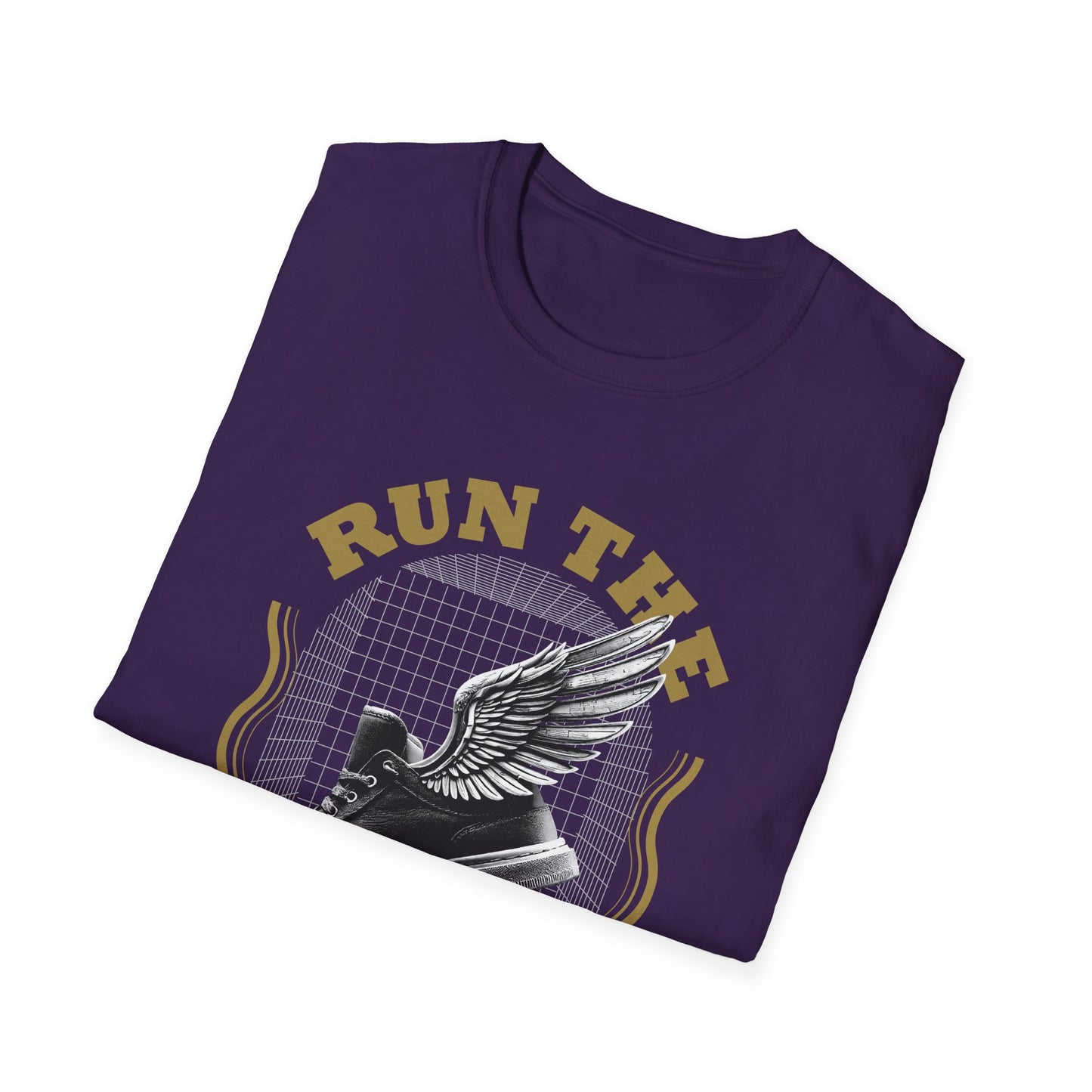 "Run The Race " Unisex Softstyle T-Shirt - The Shield of Light