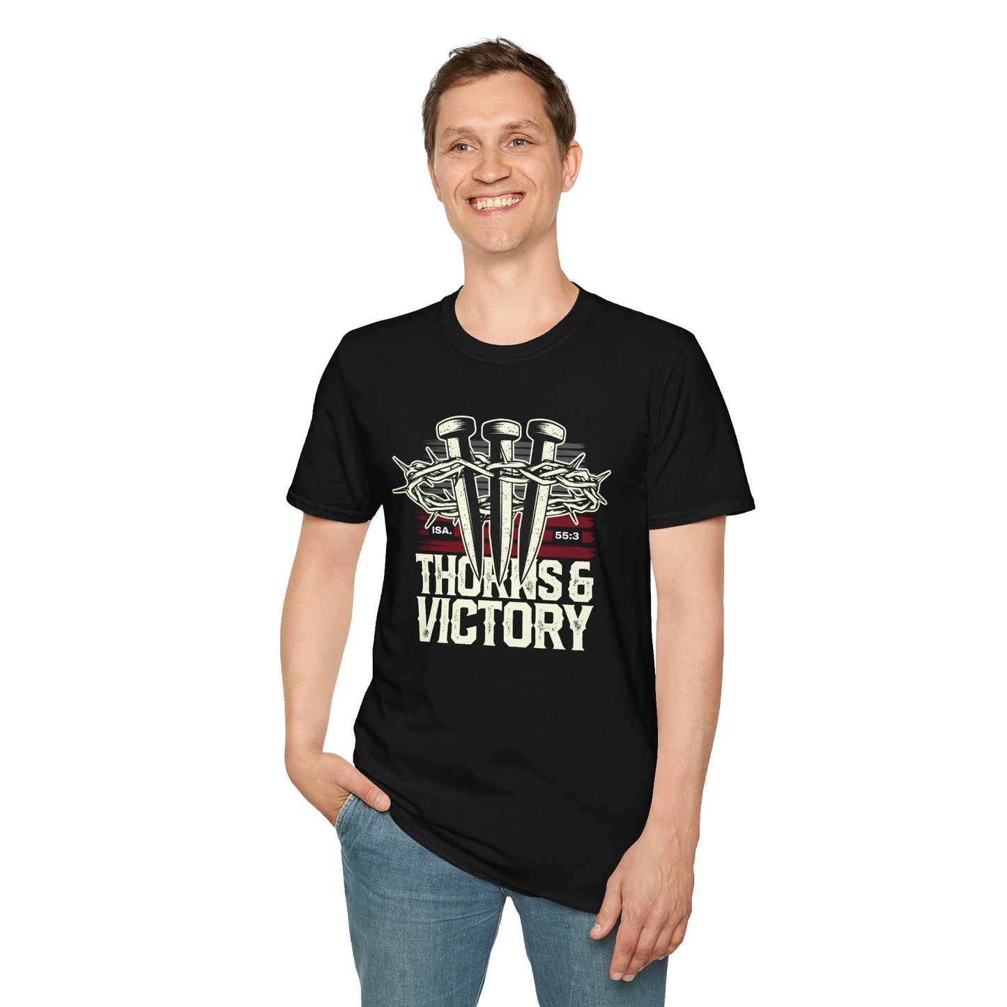 "Thorns & Victory" Unisex Softstyle T-Shirt - The Shield of Light