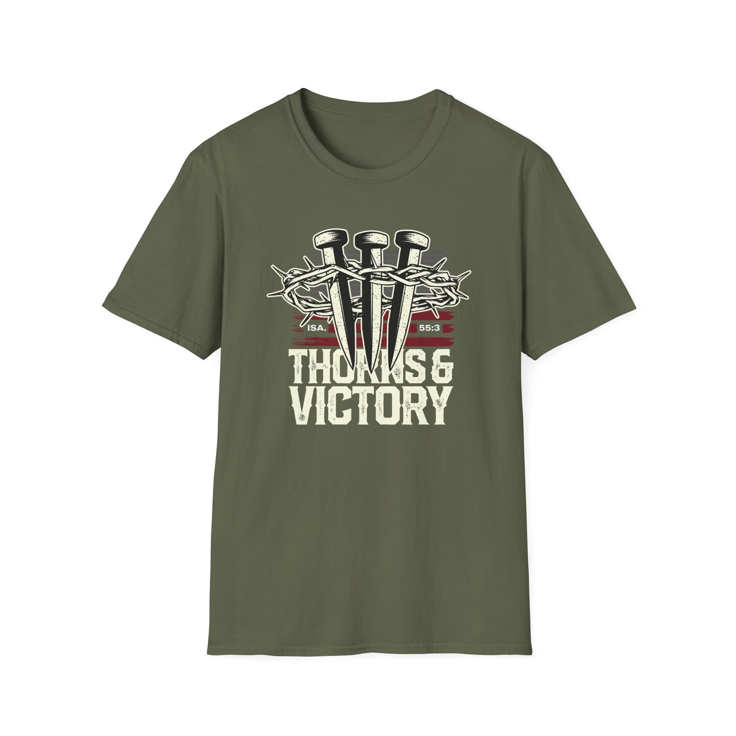 "Thorns & Victory" Unisex Softstyle T-Shirt - The Shield of Light