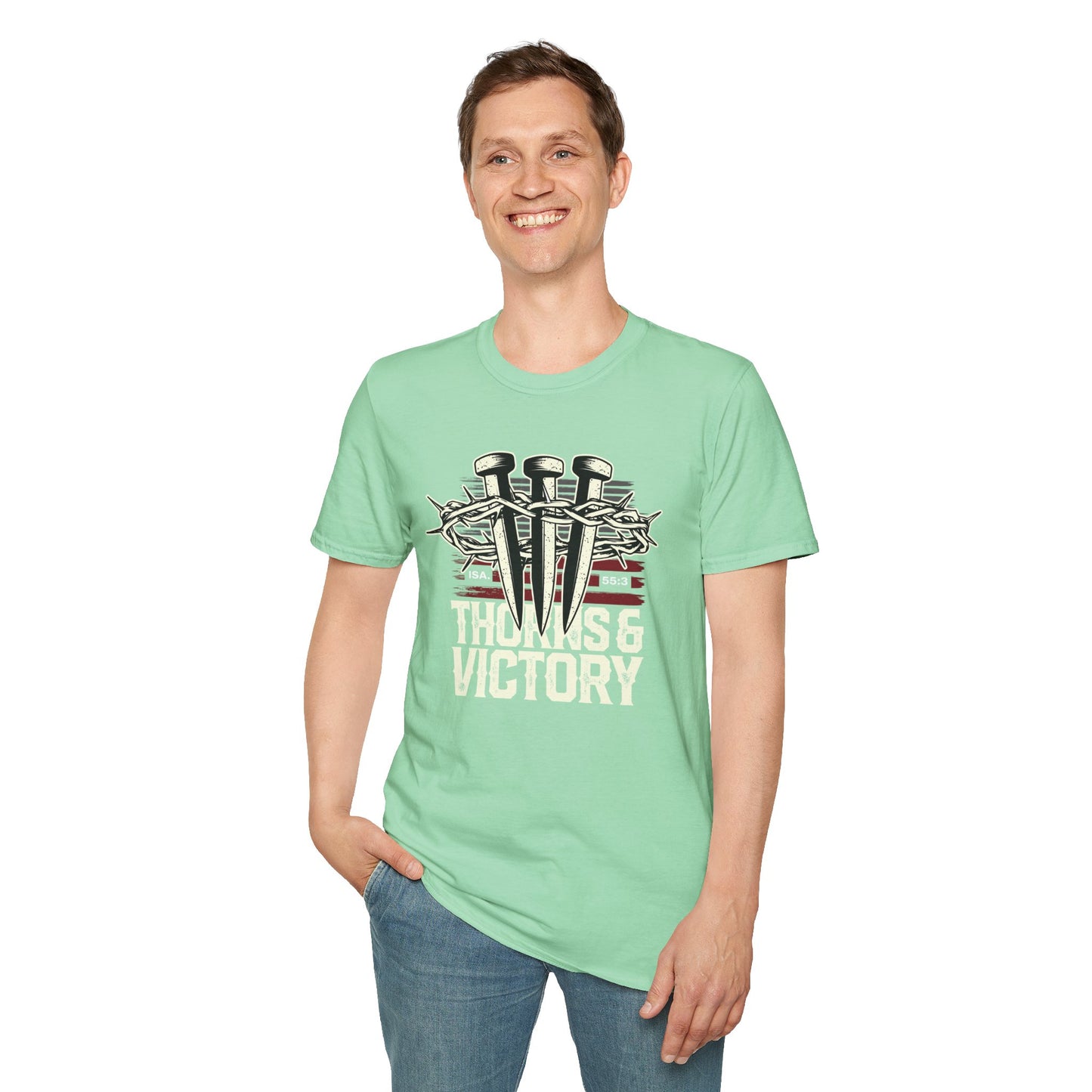 "Thorns & Victory" Unisex Softstyle T-Shirt - The Shield of Light