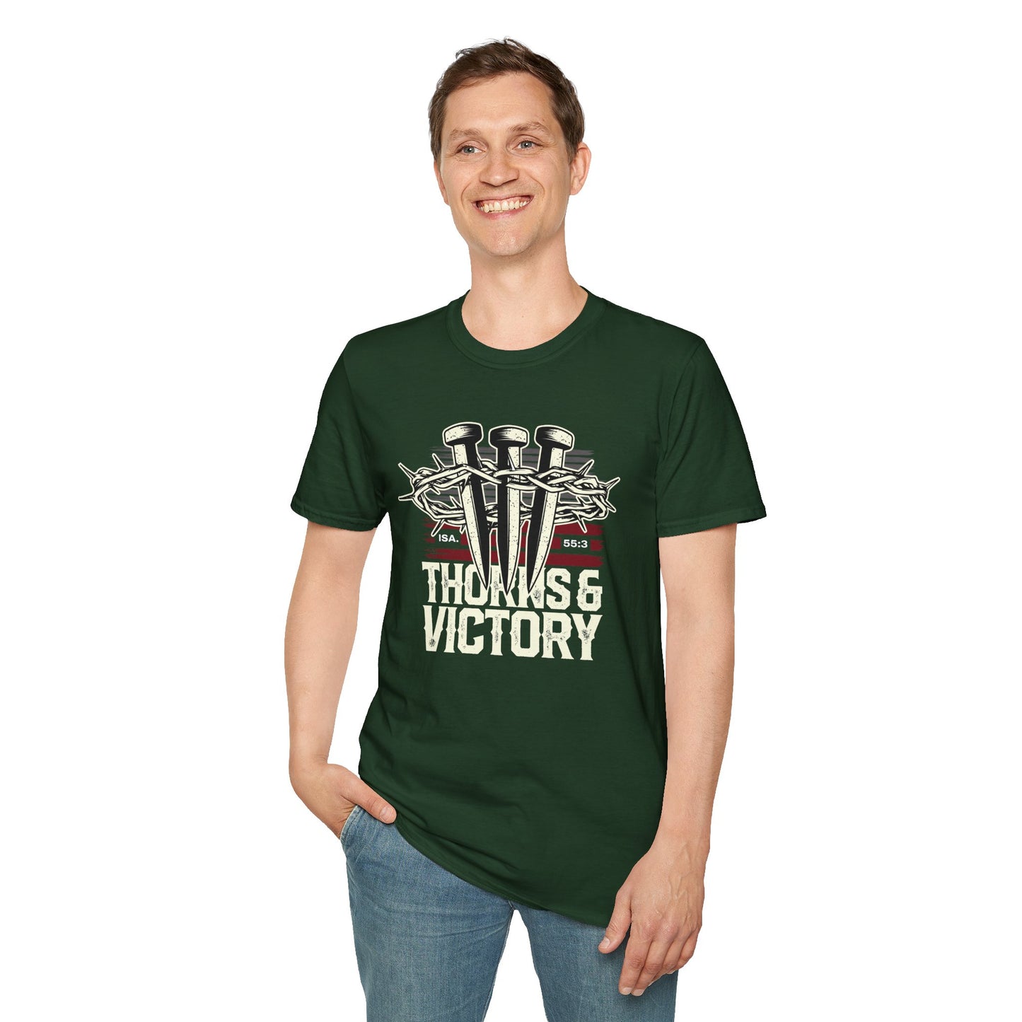 "Thorns & Victory" Unisex Softstyle T-Shirt - The Shield of Light