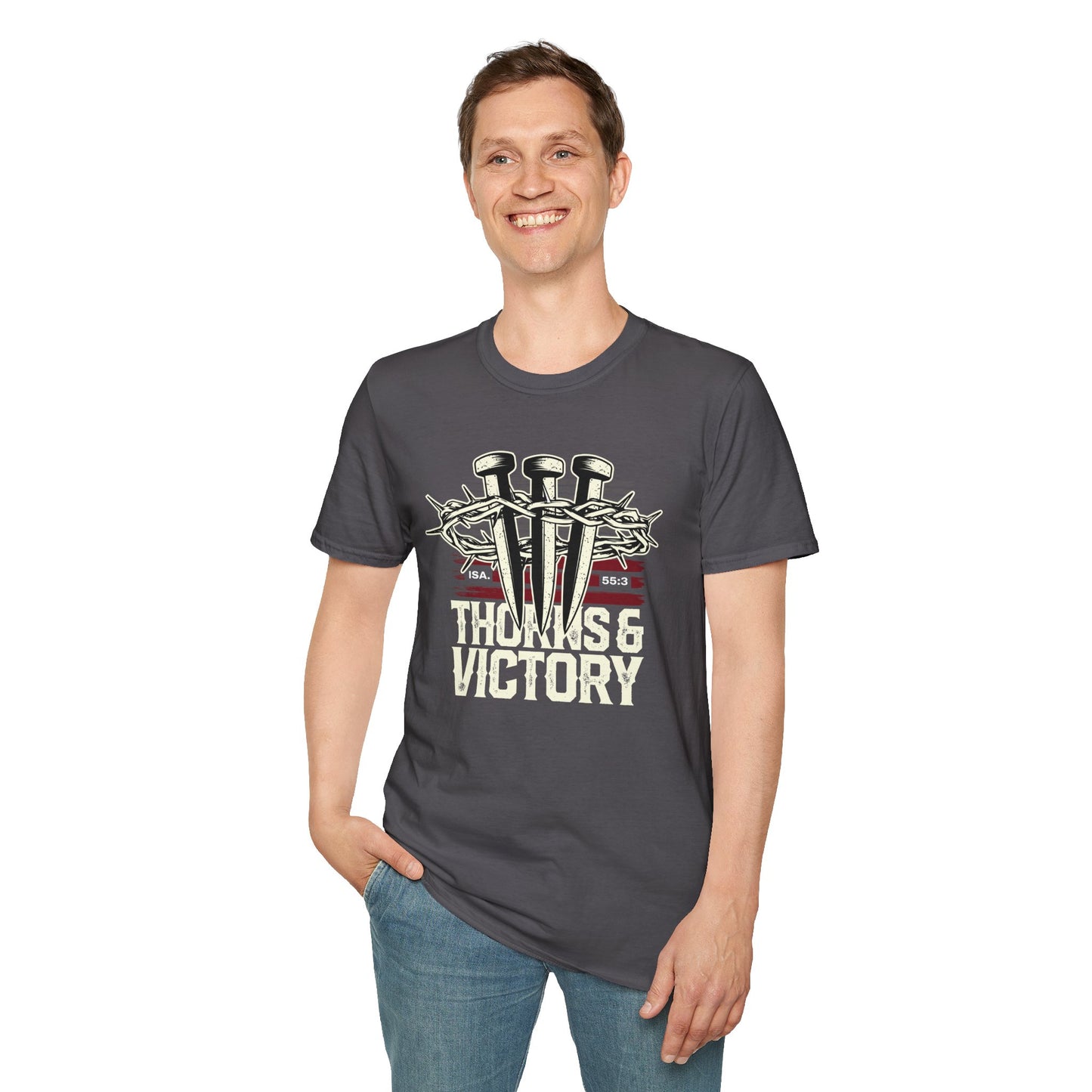 "Thorns & Victory" Unisex Softstyle T-Shirt - The Shield of Light