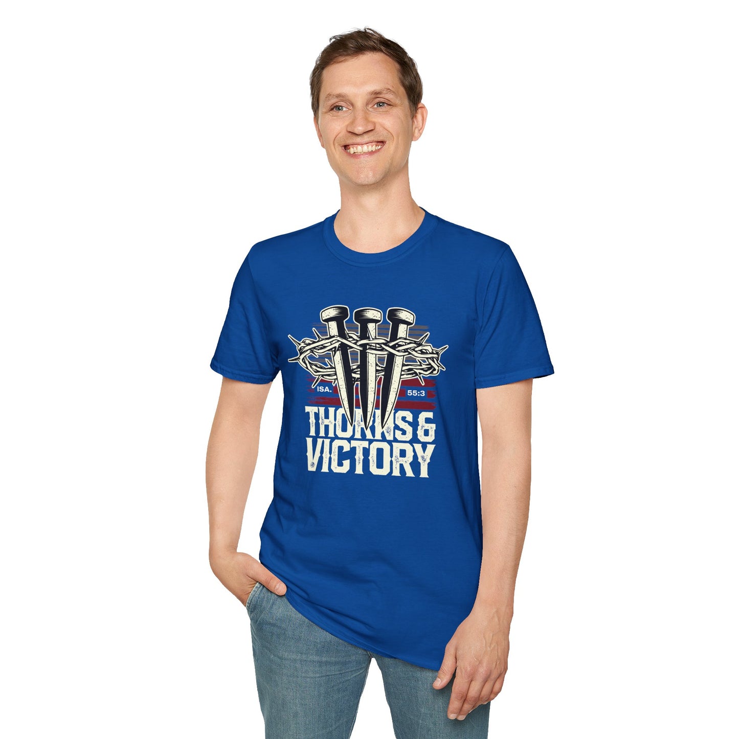 "Thorns & Victory" Unisex Softstyle T-Shirt - The Shield of Light
