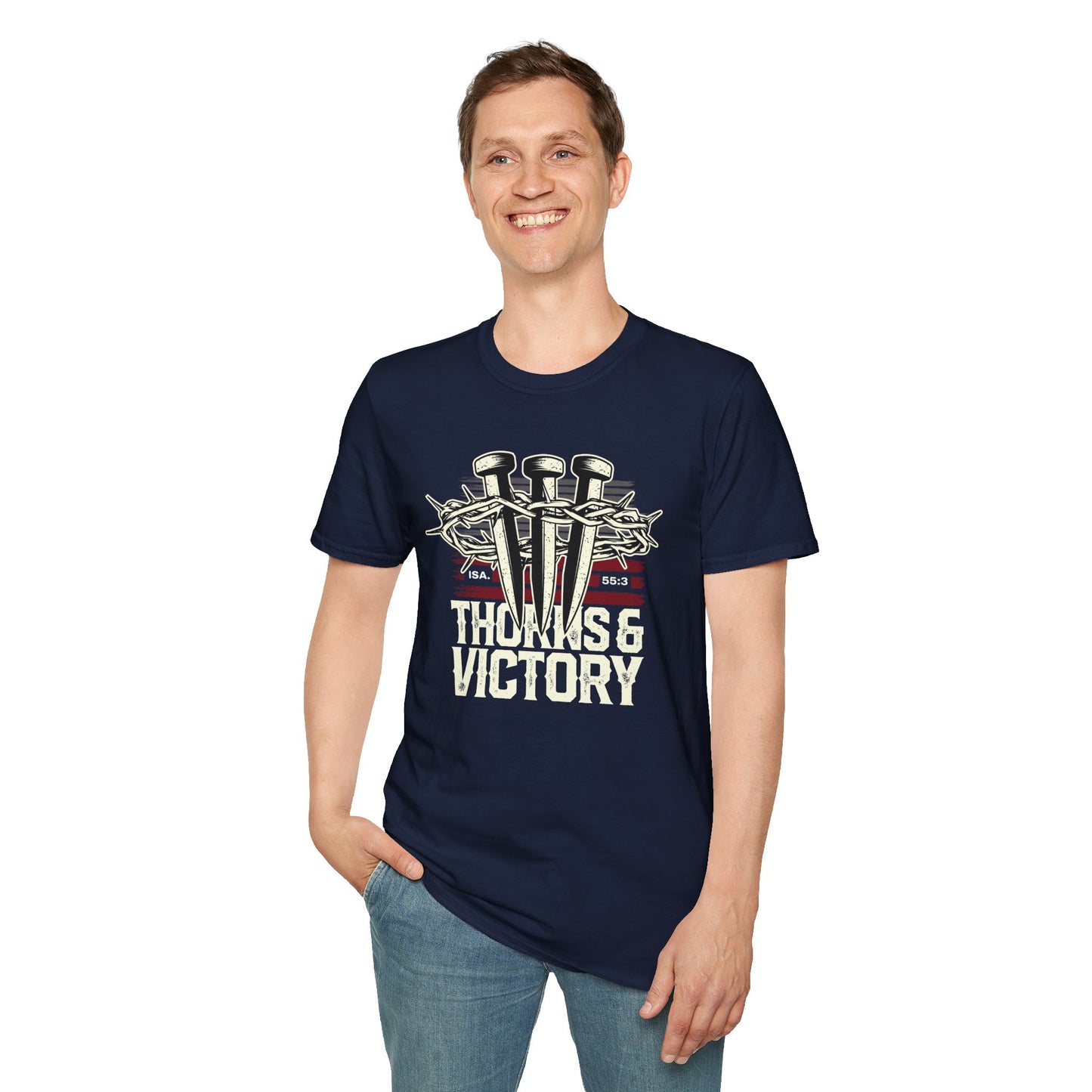 "Thorns & Victory" Unisex Softstyle T-Shirt - The Shield of Light