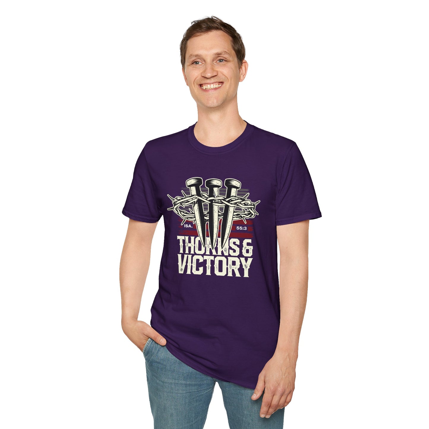 "Thorns & Victory" Unisex Softstyle T-Shirt - The Shield of Light