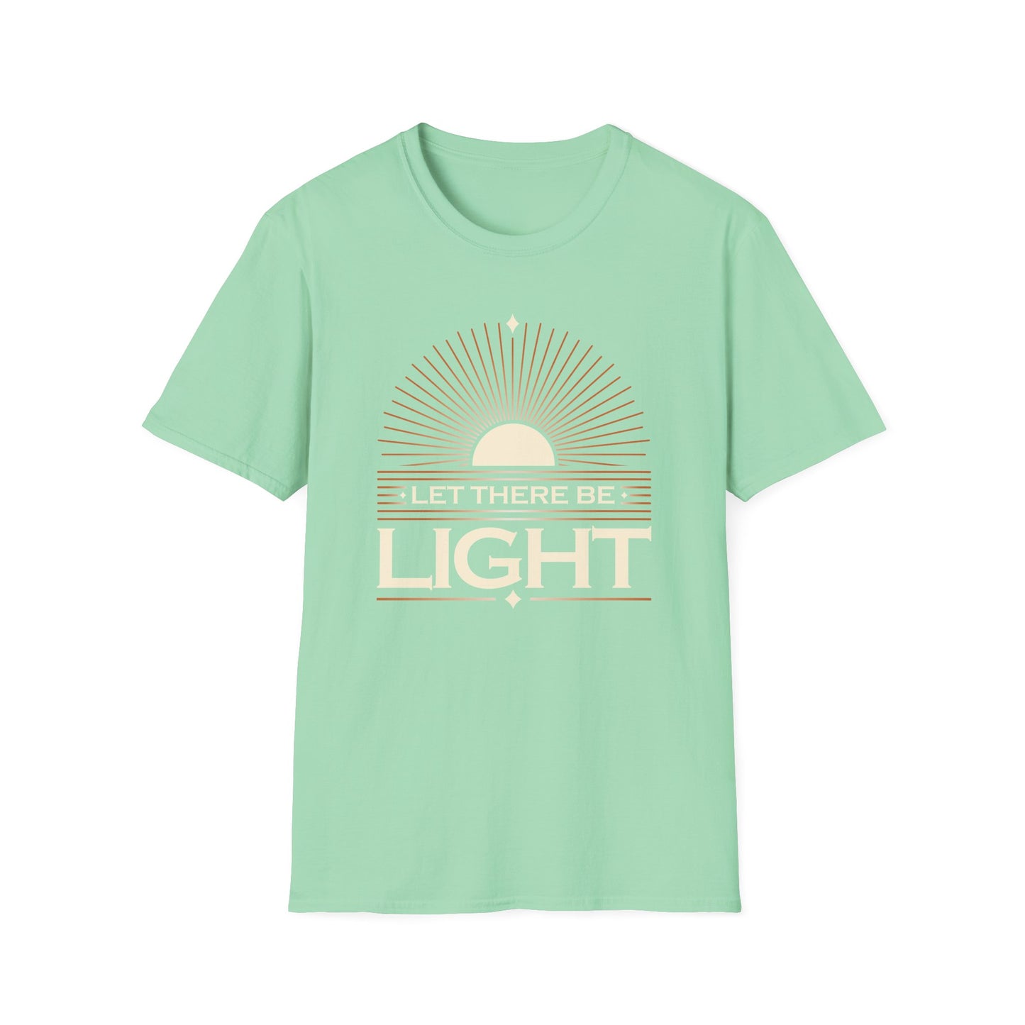 ""Let There Be Light" " Unisex Softstyle T-Shirt - The Shield of Light