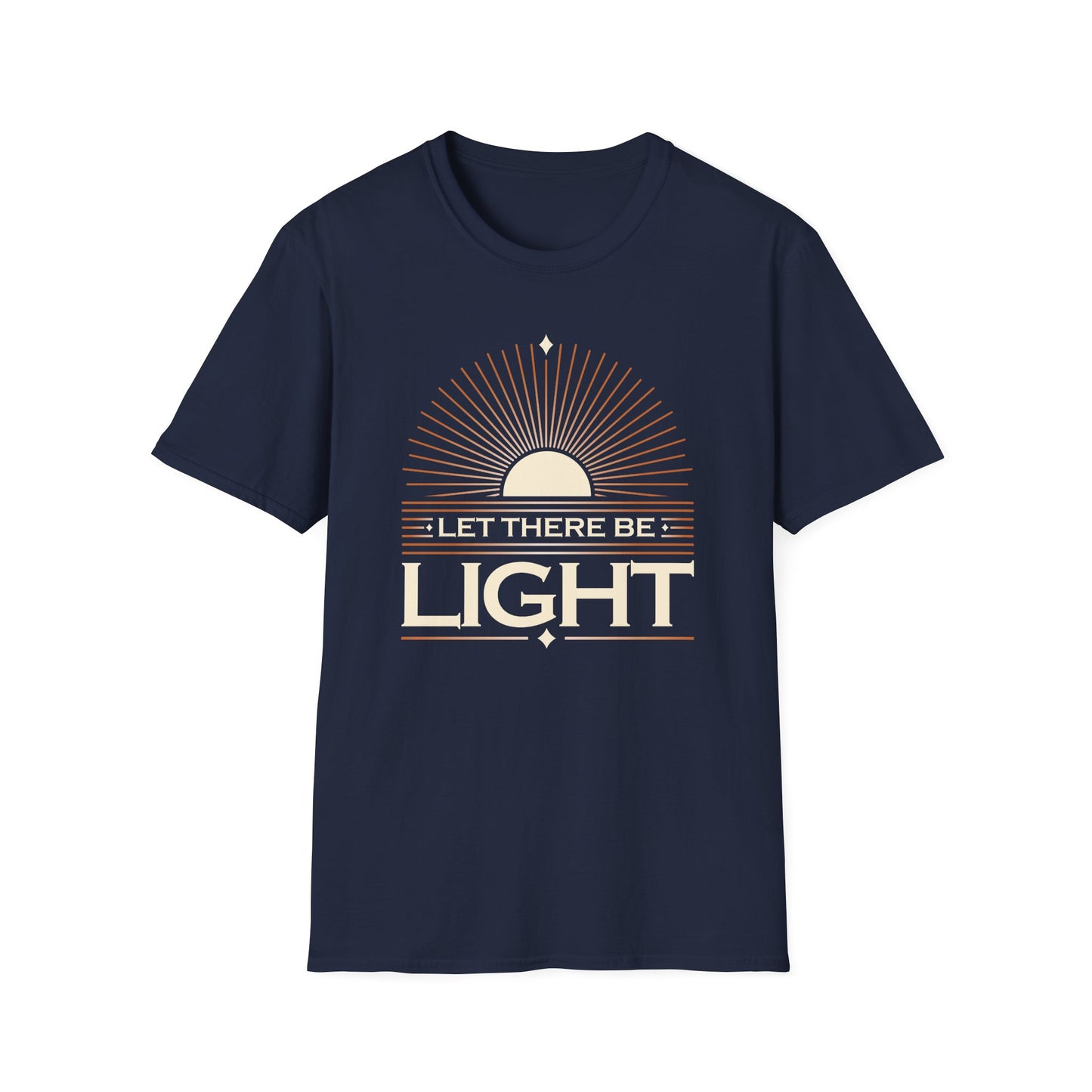 ""Let There Be Light" " Unisex Softstyle T-Shirt - The Shield of Light
