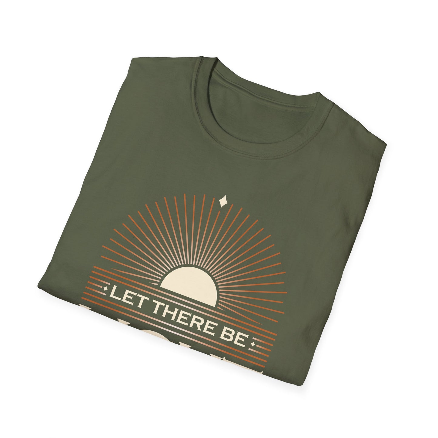 ""Let There Be Light" " Unisex Softstyle T-Shirt - The Shield of Light