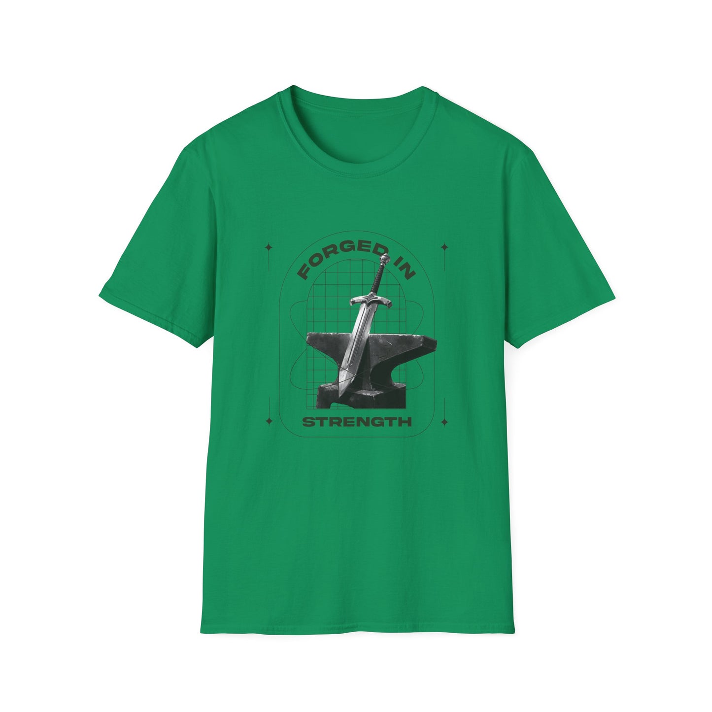 "Forged In Strength" Unisex Softstyle T-Shirt - The Shield of Light