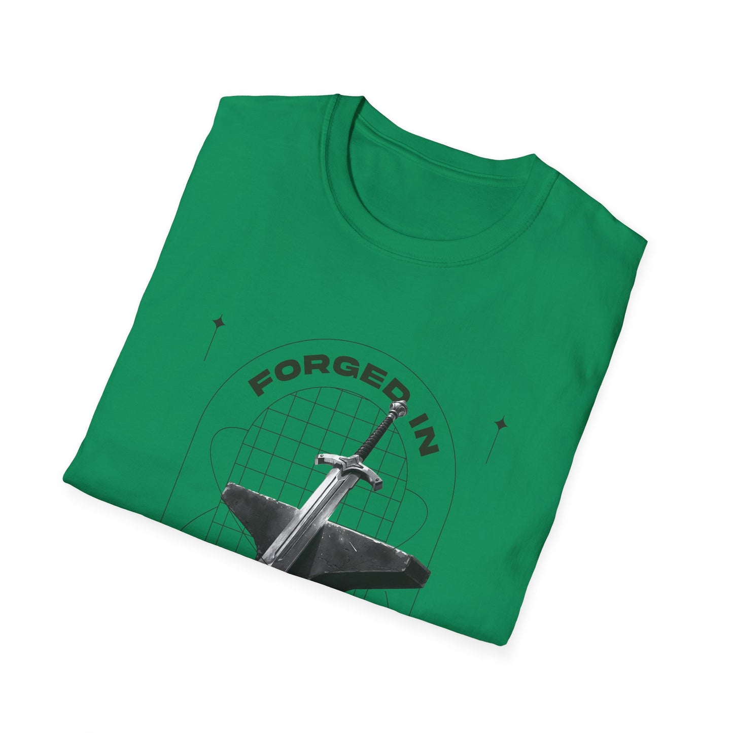 "Forged In Strength" Unisex Softstyle T-Shirt - The Shield of Light