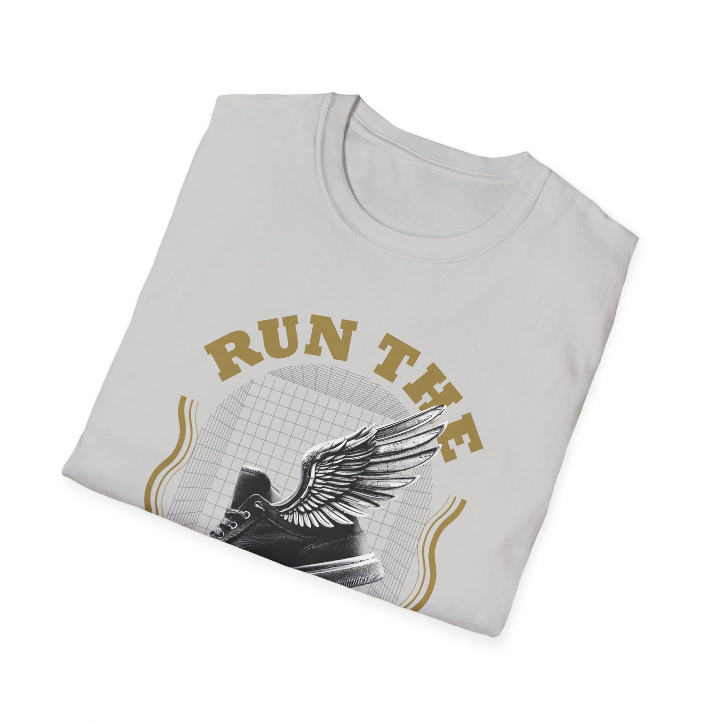 "Run The Race" Unisex Softstyle T-Shirt - The Shield of Light