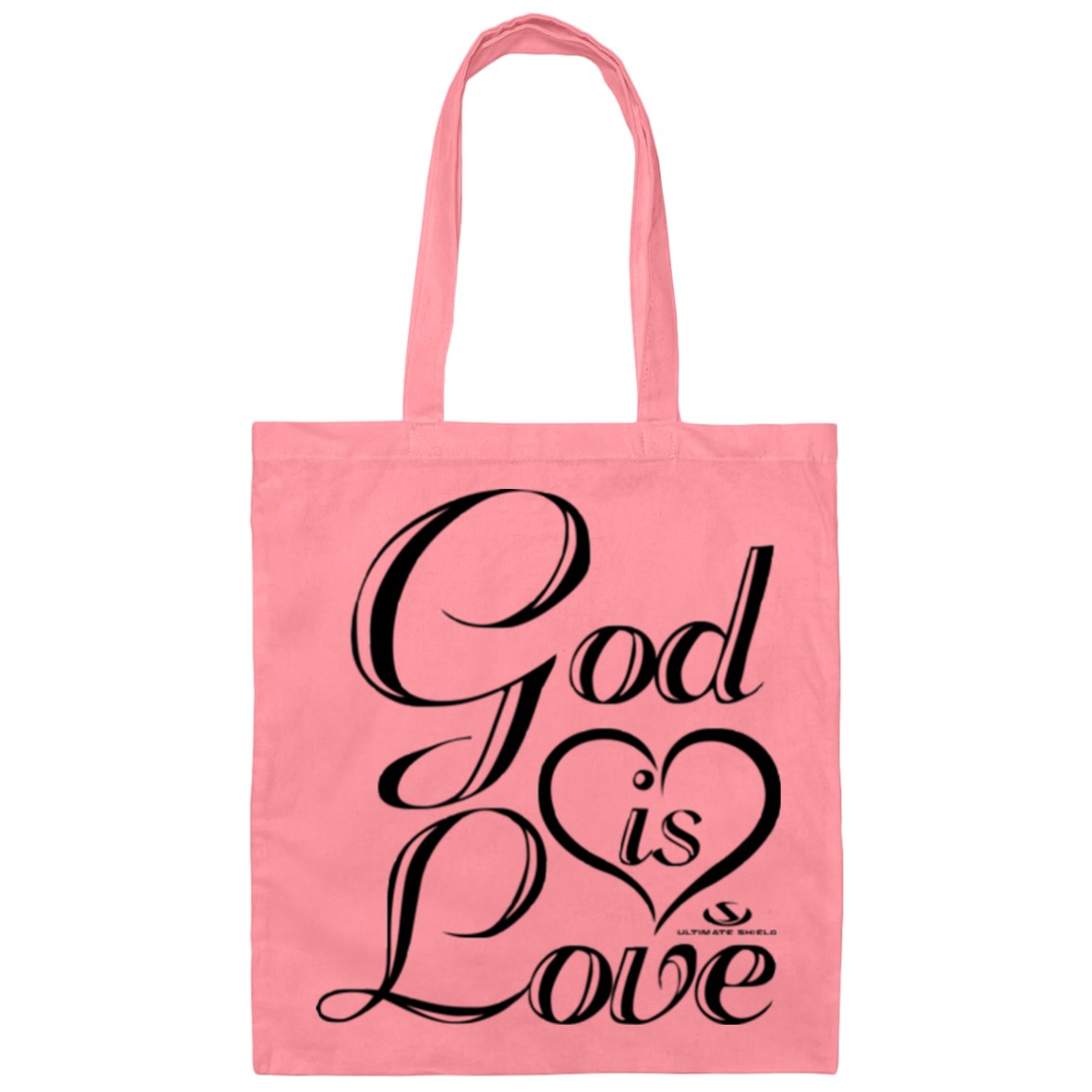 GOD IS LOVE Canvas Tote Bag - The Shield of Light