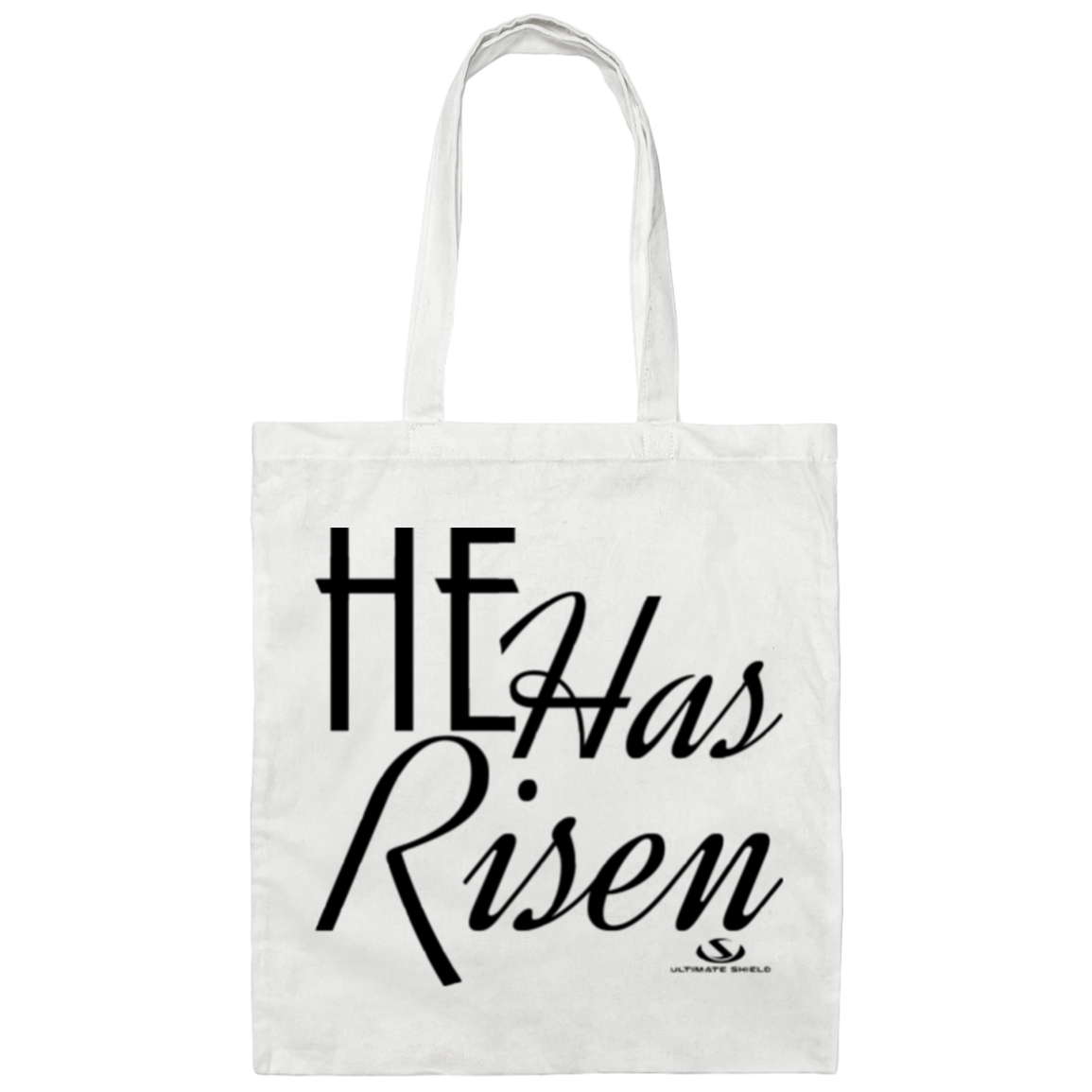 HE HAS RISEN Canvas Tote Bag - The Shield of Light
