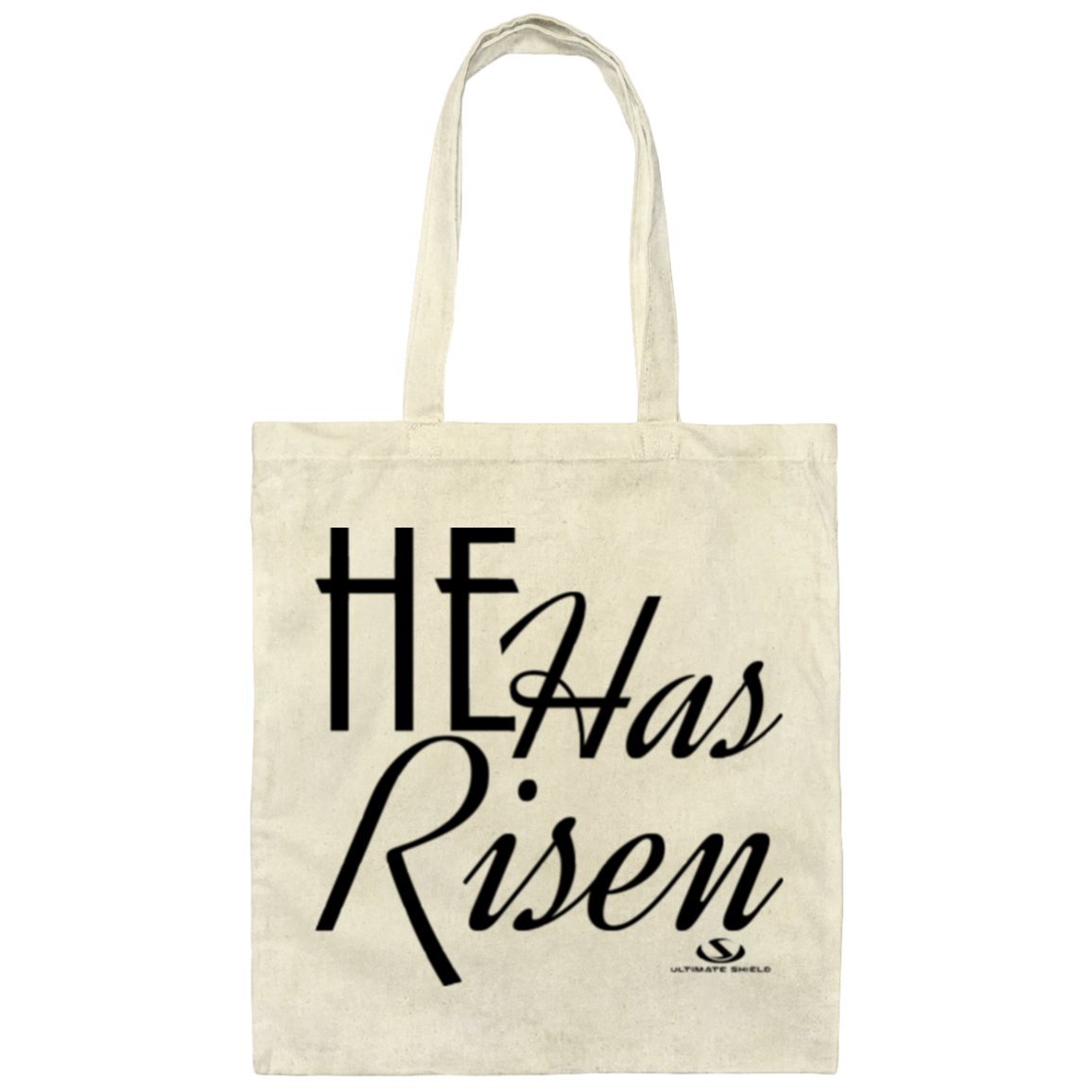 HE HAS RISEN Canvas Tote Bag - The Shield of Light