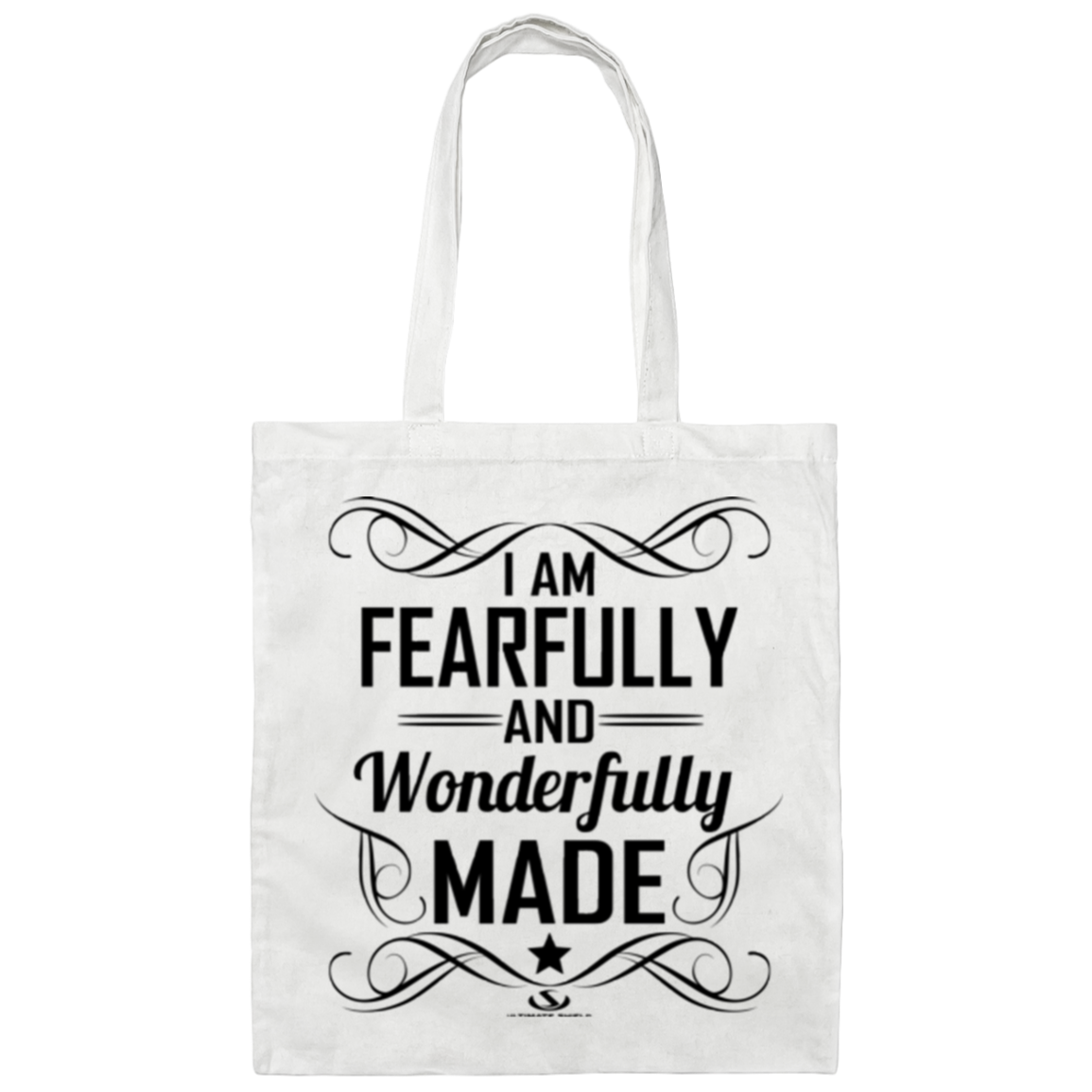 I AM FEARFULLY AND WONDERFULLY MADE Canvas Tote Bag - The Shield of Light