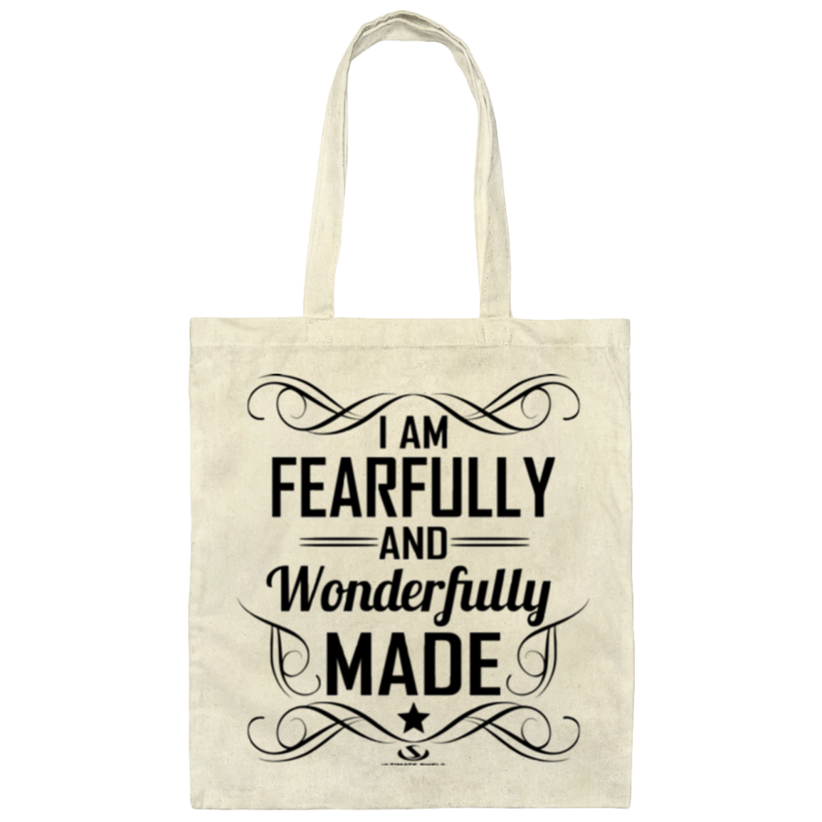 I AM FEARFULLY AND WONDERFULLY MADE Canvas Tote Bag - The Shield of Light