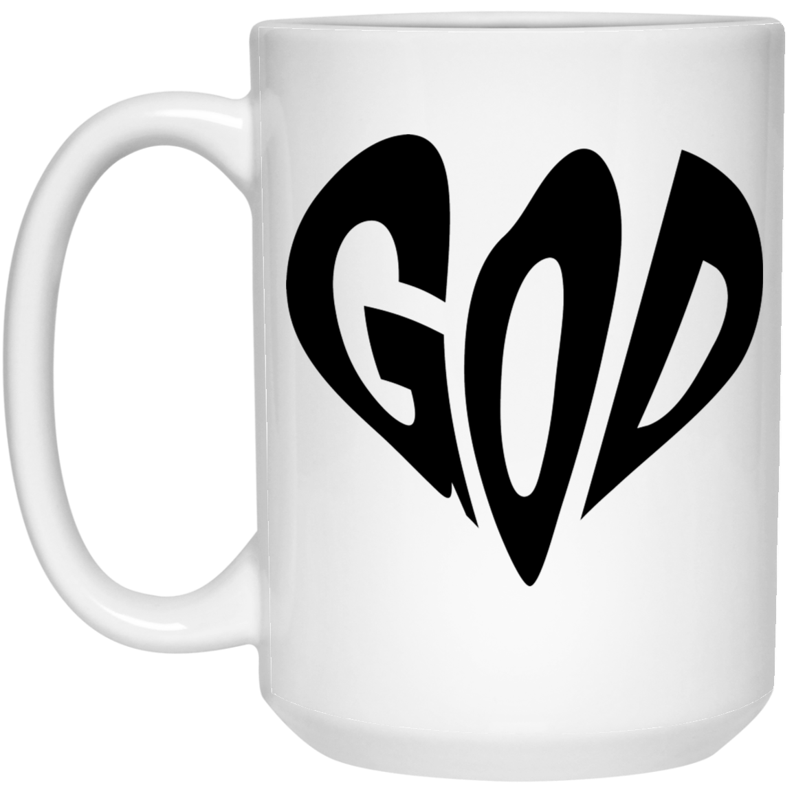 GOD 15 oz. White Mug - The Shield of Light