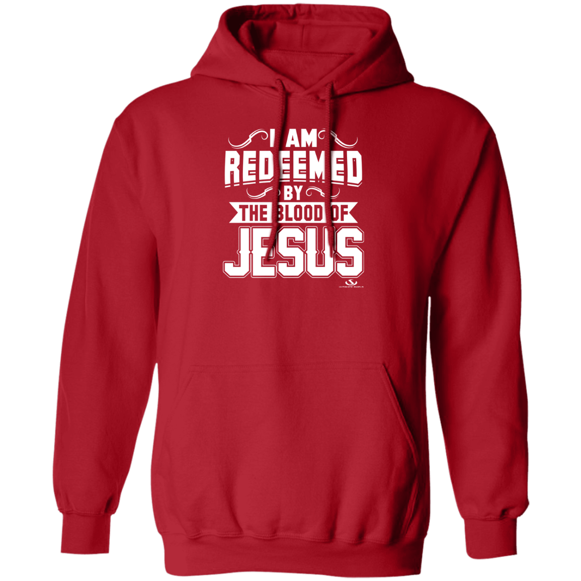 I AM REDEEMED BY THE BLOOD OF JESUSPullover Hoodie - The Shield of Light