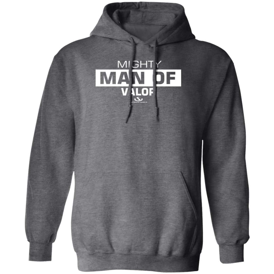MIGHTY MAN OF VALOR Pullover Hoodie - The Shield of Light