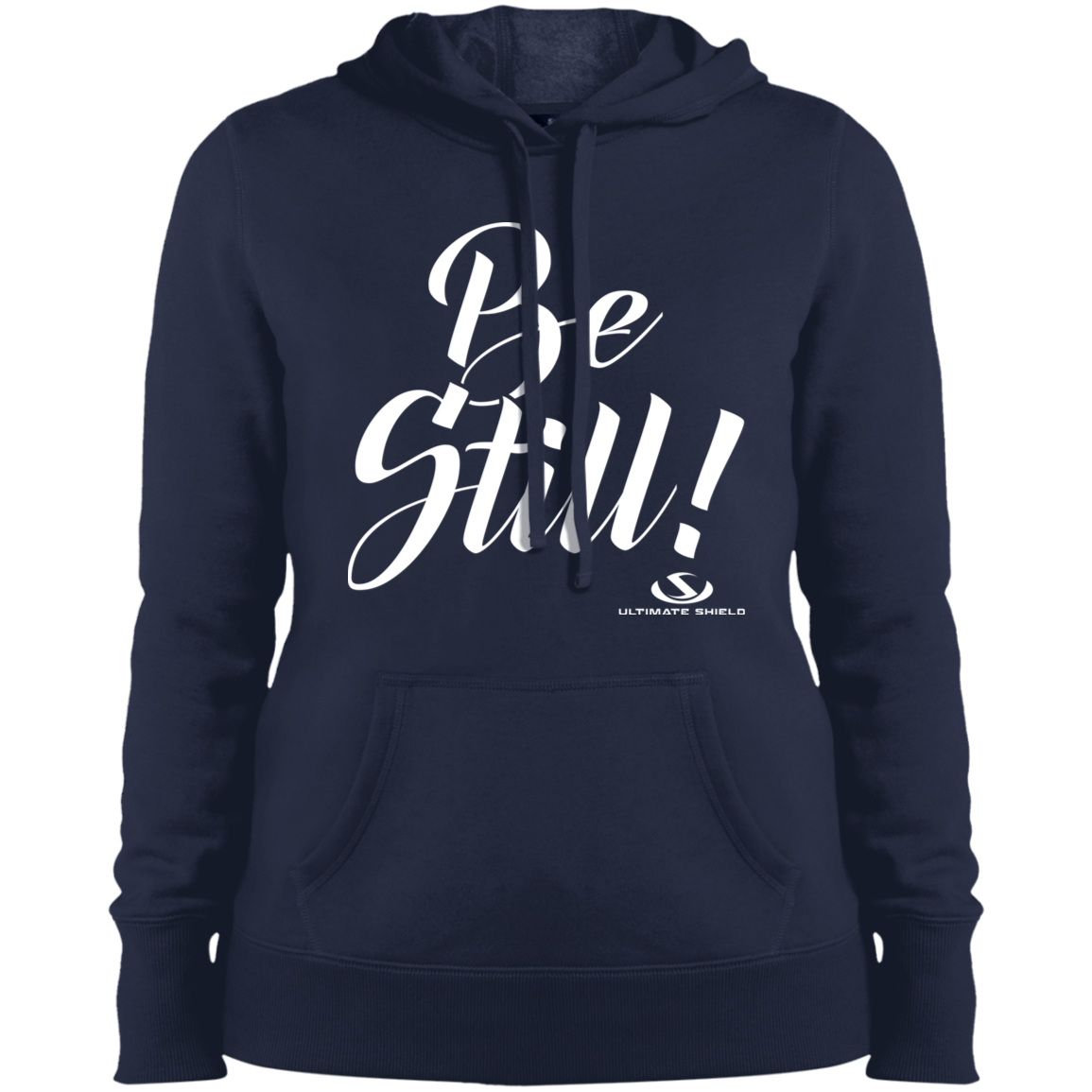 BE STILL Ladies' Pullover Hooded Sweatshirt - The Shield of Light