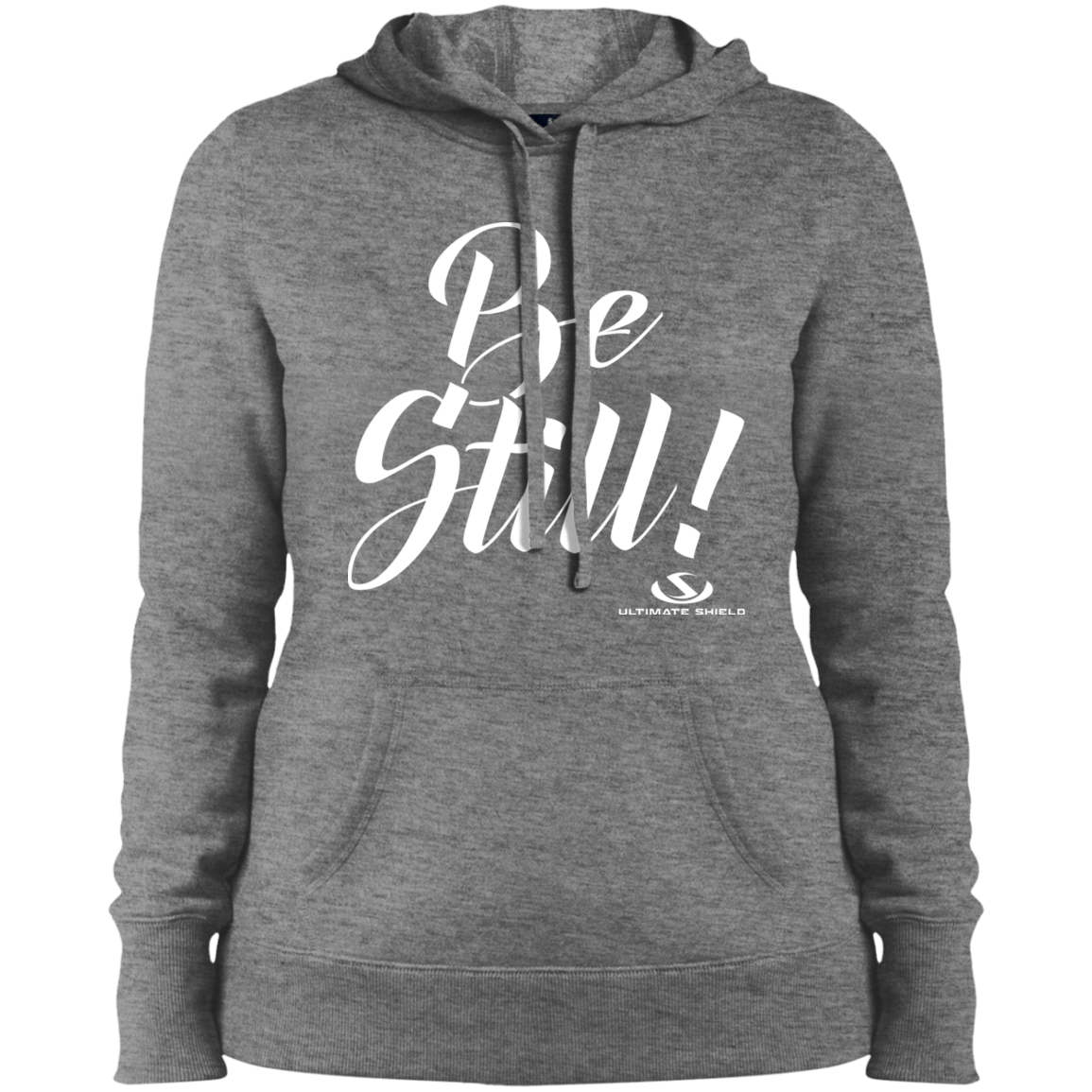 BE STILL Ladies' Pullover Hooded Sweatshirt - The Shield of Light