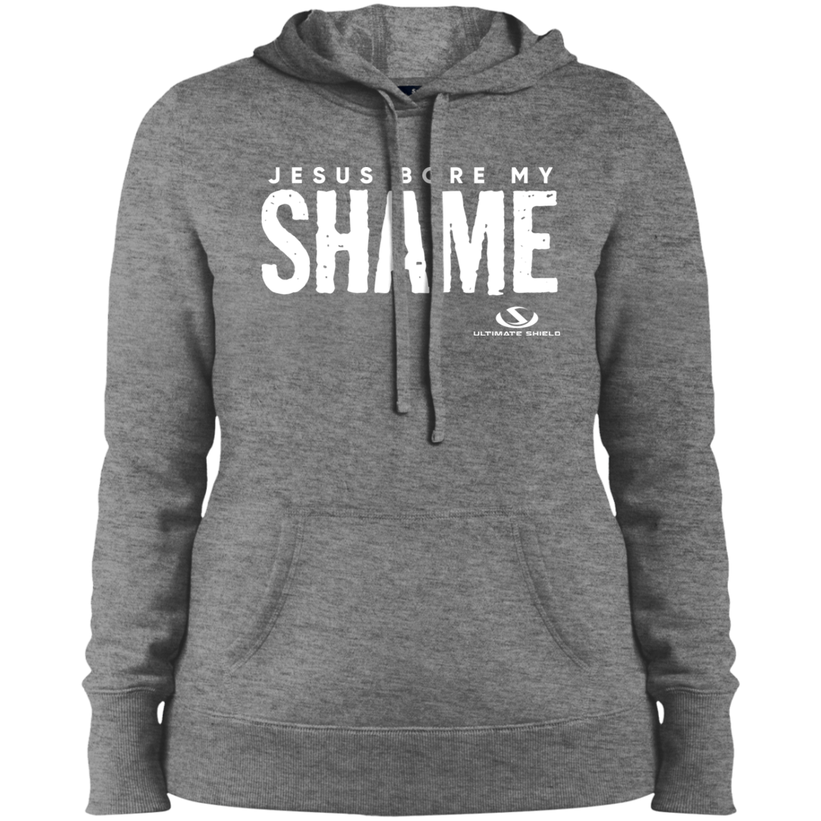 JESUS BORE MY SHAME Ladies' Pullover Hooded Sweatshirt - The Shield of Light