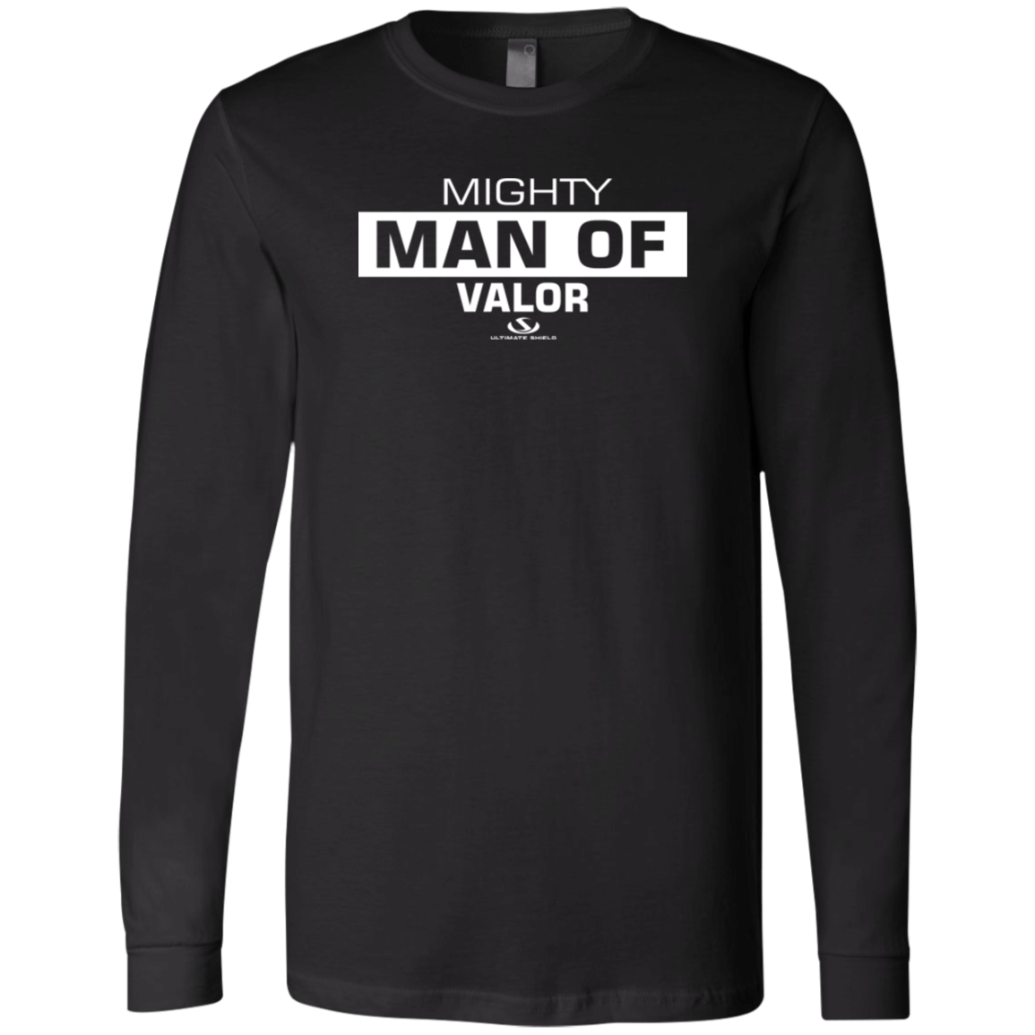 MIGHTY MAN OF VALOR Men's Jersey LS T-Shirt - The Shield of Light