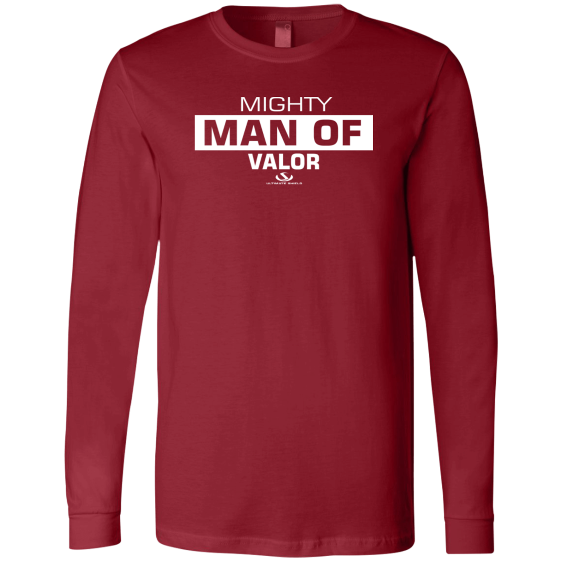 MIGHTY MAN OF VALOR Men's Jersey LS T-Shirt - The Shield of Light