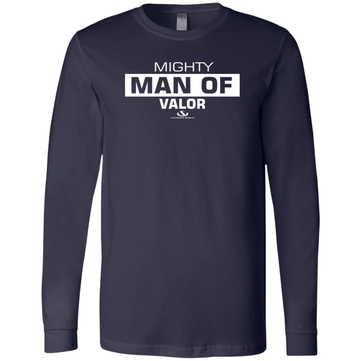 MIGHTY MAN OF VALOR Men's Jersey LS T-Shirt - The Shield of Light