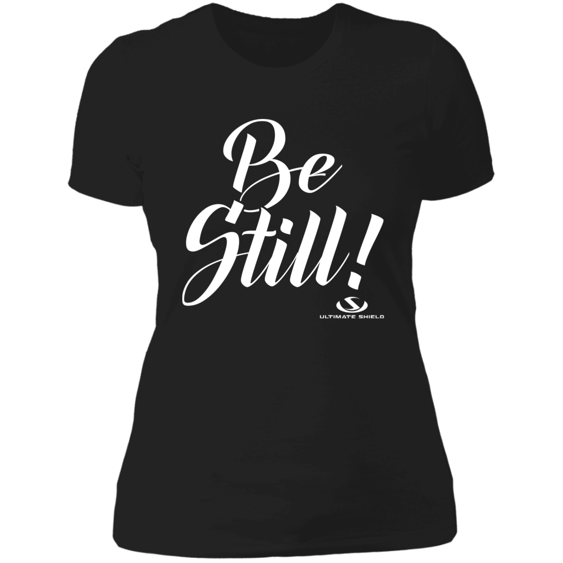 BE STILL Ladies' Boyfriend T-Shirt - The Shield of Light