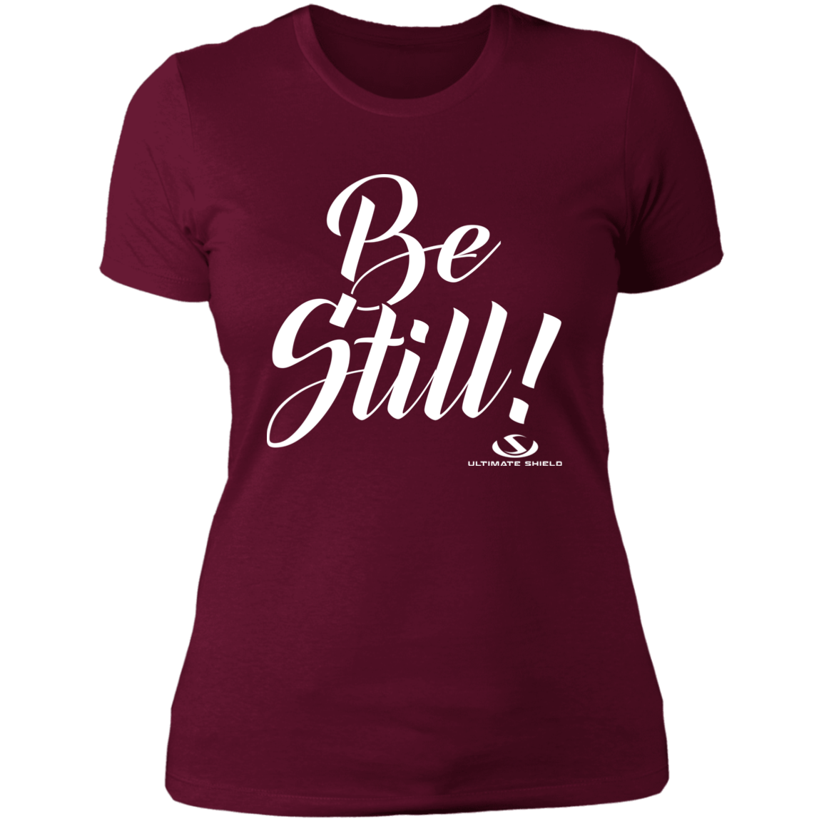 BE STILL Ladies' Boyfriend T-Shirt - The Shield of Light